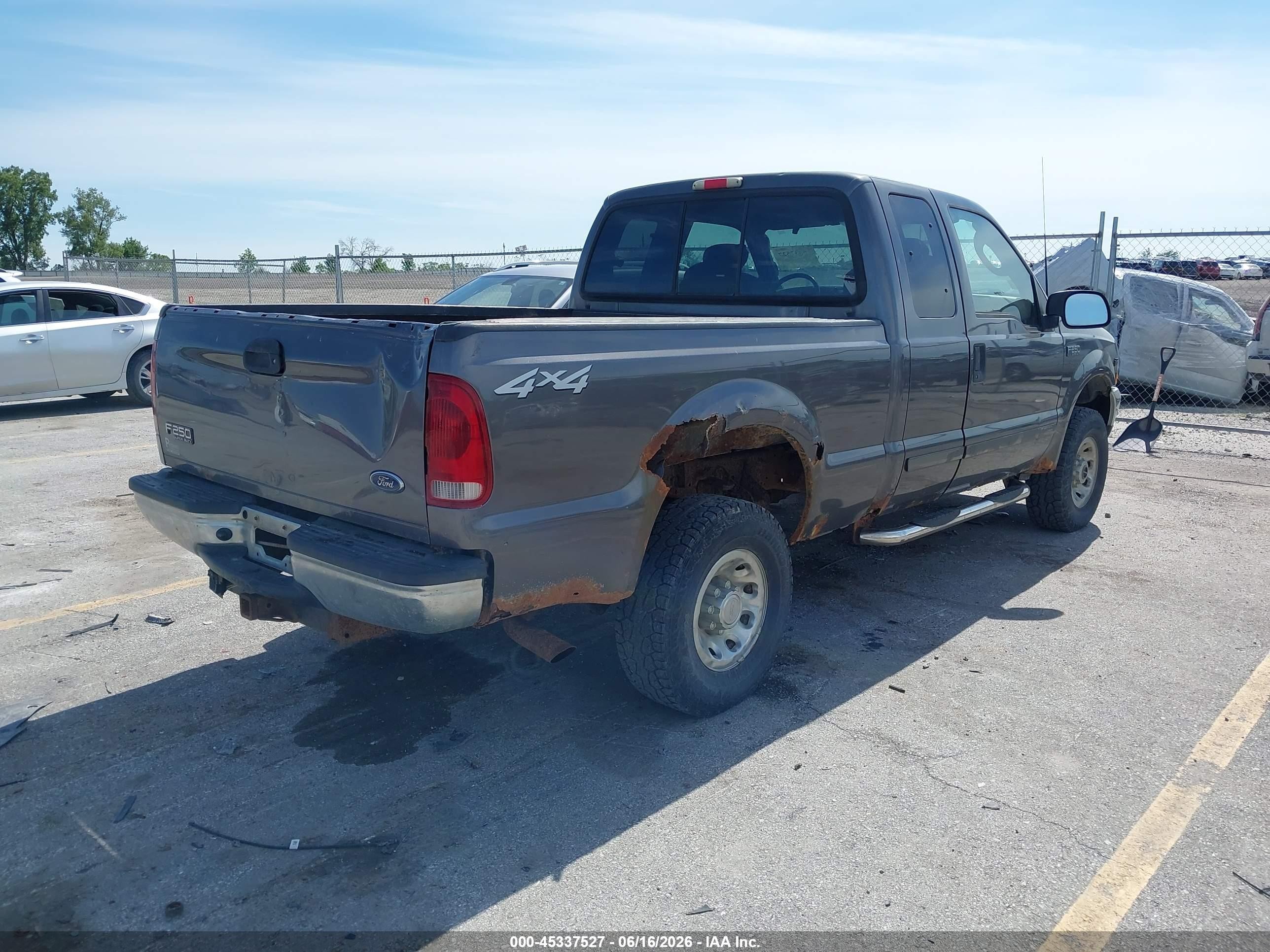 2003 Ford F-250 Lariat/xl/xlt Серый vin: 1FTNX21S23EB93269