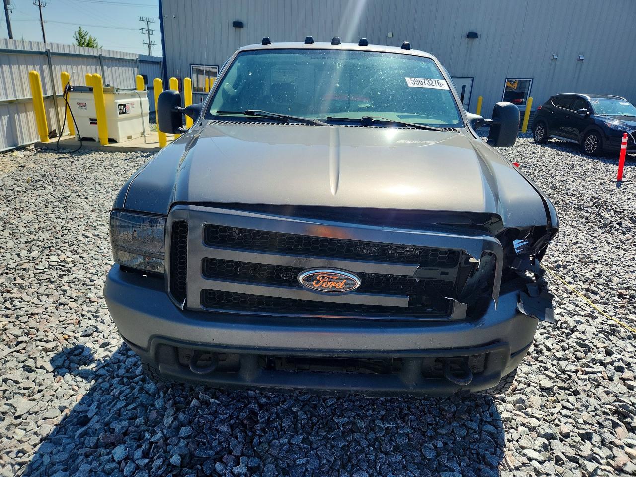 2004 Ford F250 Super Duty Gray vin: 1FTNX21S24EB15155