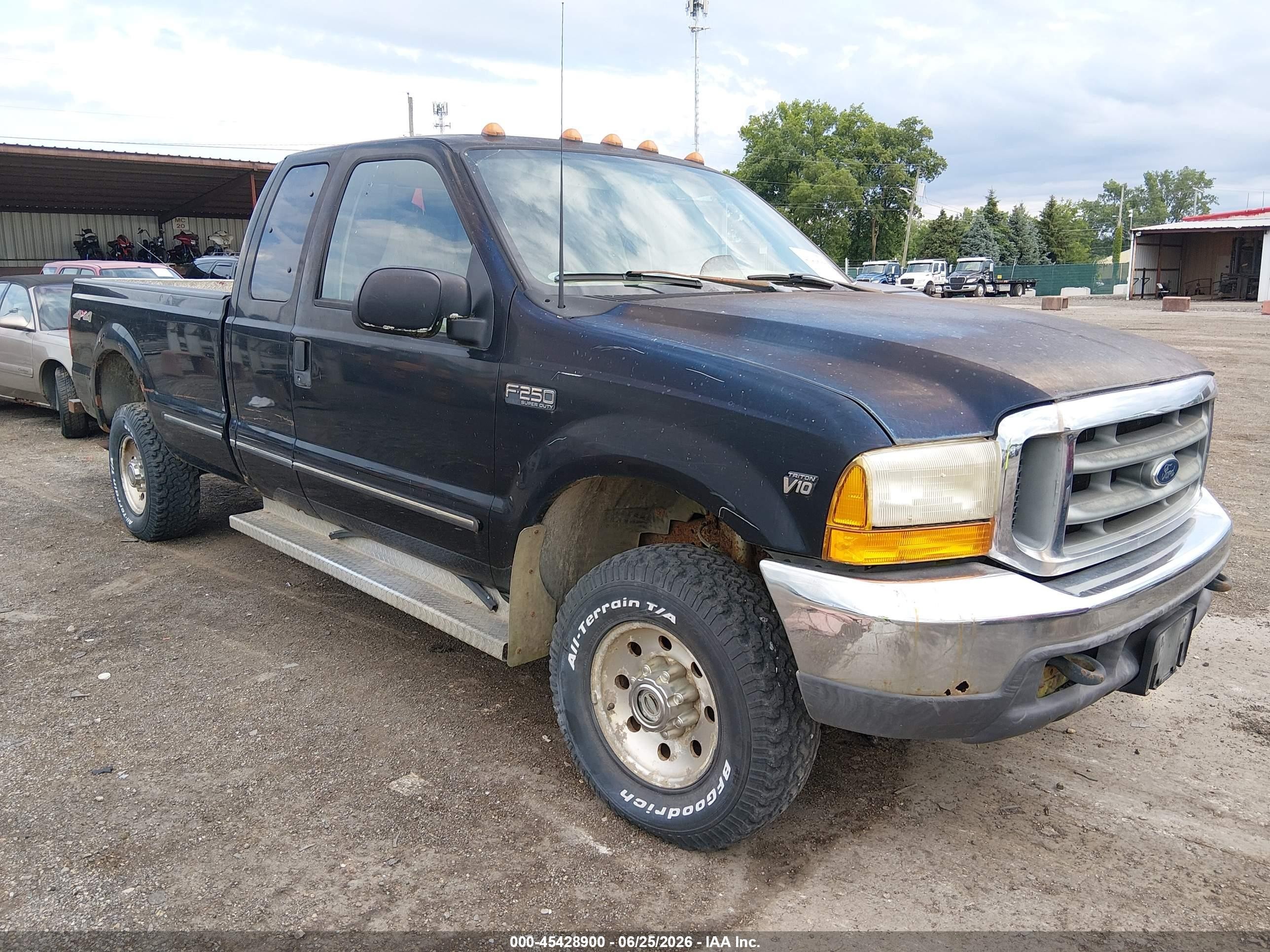 1999 Ford F-250 Lariat/xl/xlt Blue vin: 1FTNX21S3XED61183