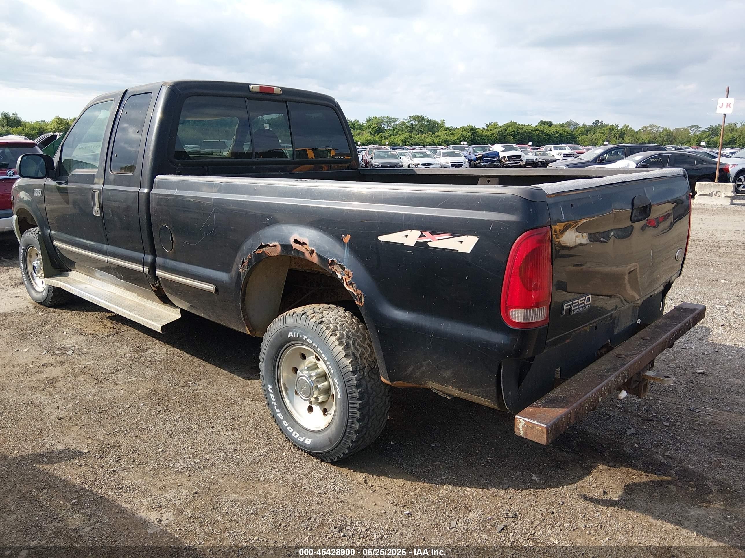 1999 Ford F-250 Lariat/xl/xlt Blue vin: 1FTNX21S3XED61183