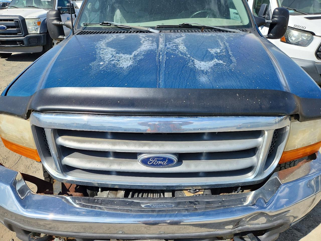 2001 Ford F250 Super Duty Blue vin: 1FTNX21S41EC90356