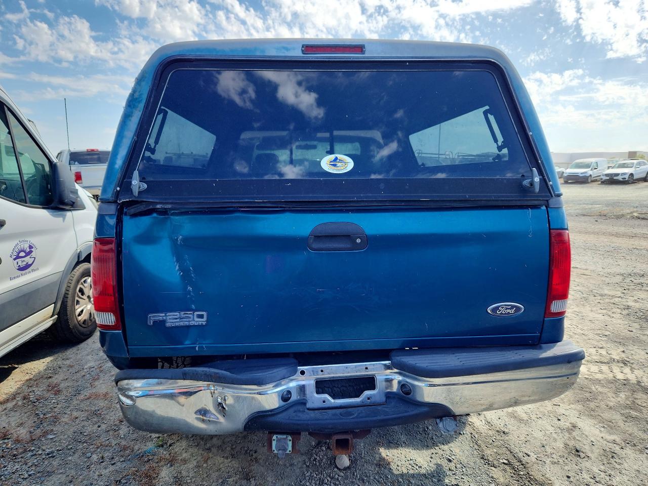 2001 Ford F250 Super Duty Blue vin: 1FTNX21S41EC90356