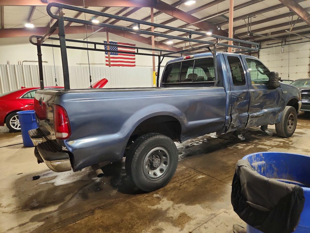 2004 Ford F250 Super Duty Blue vin: 1FTNX21S44ED22372