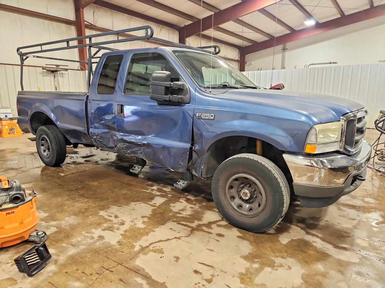 2004 Ford F250 Super Duty Blue vin: 1FTNX21S44ED22372