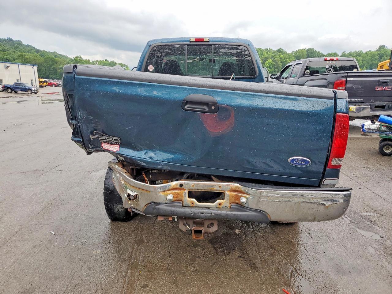 1999 Ford F250 Super Duty Green vin: 1FTNX21S5XED70984