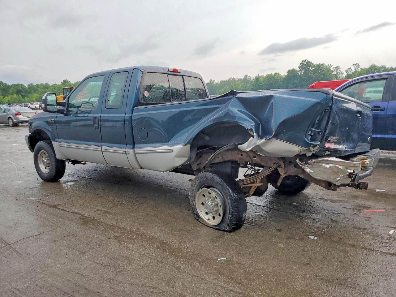 1999 Ford F250 Super Duty Green vin: 1FTNX21S5XED70984