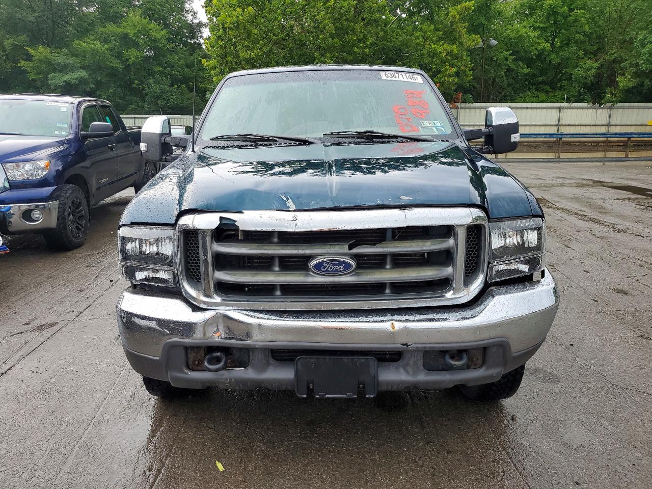 1999 Ford F250 Super Duty Green vin: 1FTNX21S5XED70984