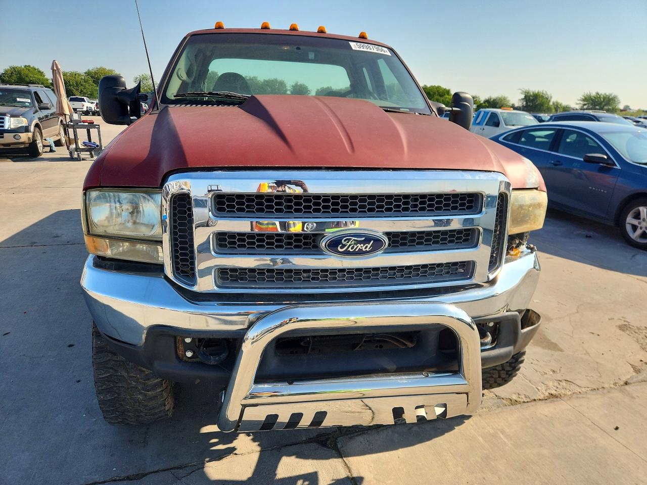 2000 Ford F250 Super Duty Red vin: 1FTNX21S6YEC84441