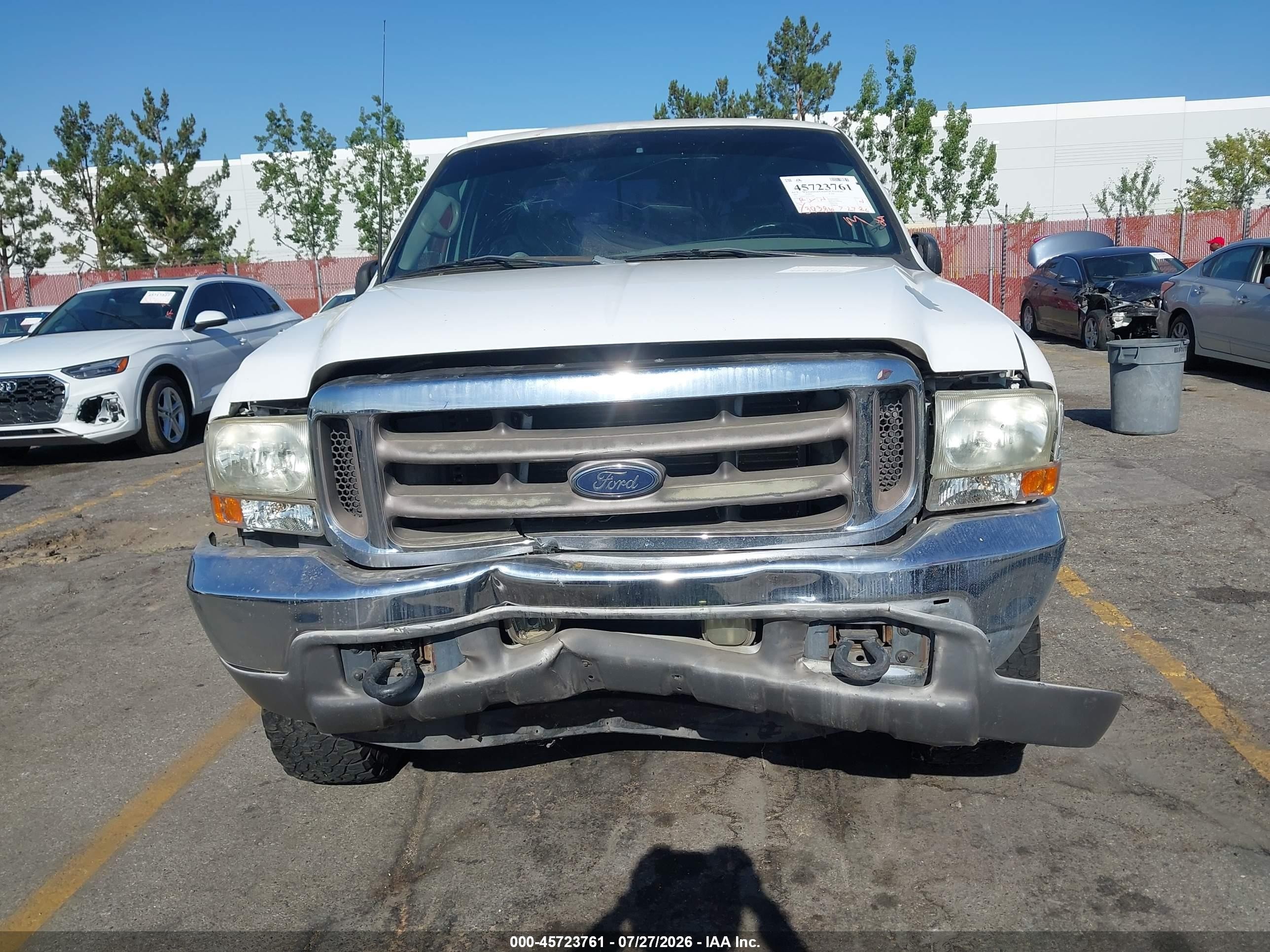 2001 Ford F-250 Lariat/xl/xlt Белый vin: 1FTNX21S71EC33892