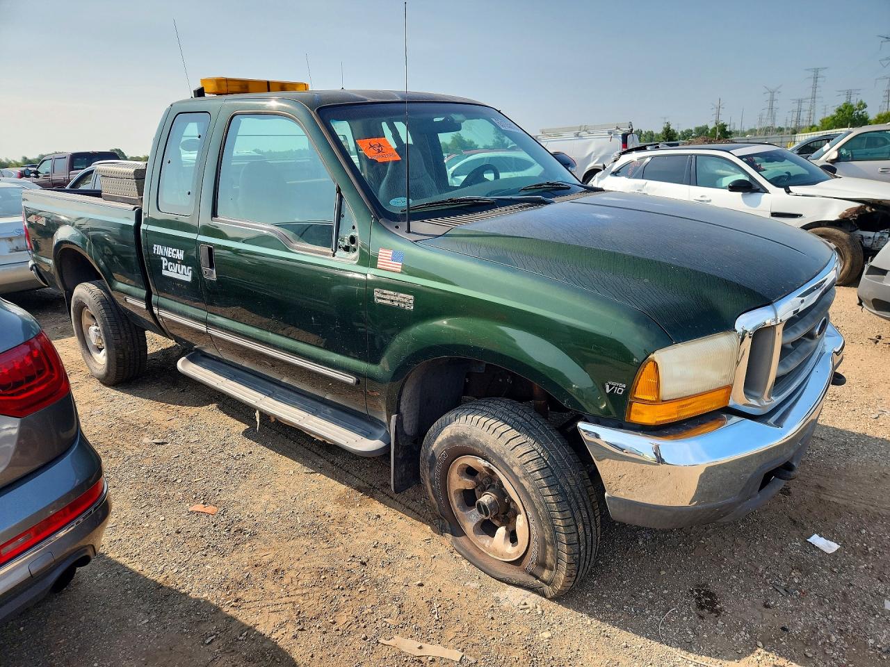 1999 Ford Lgt Convtnl Green vin: 1FTNX21S7XEC02635