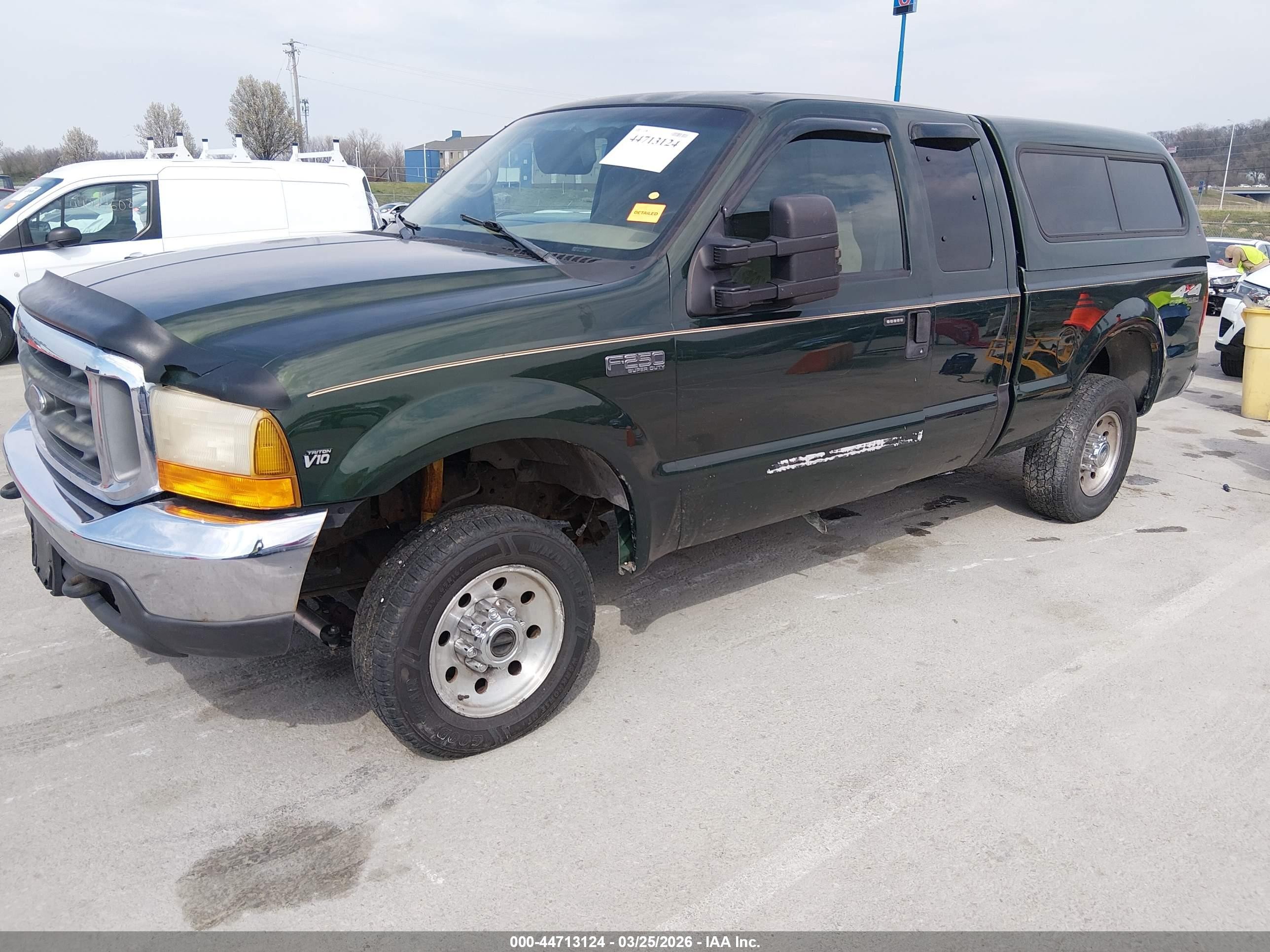 1999 Ford F-250 Lariat/xl/xlt Green vin: 1FTNX21S7XEC13845