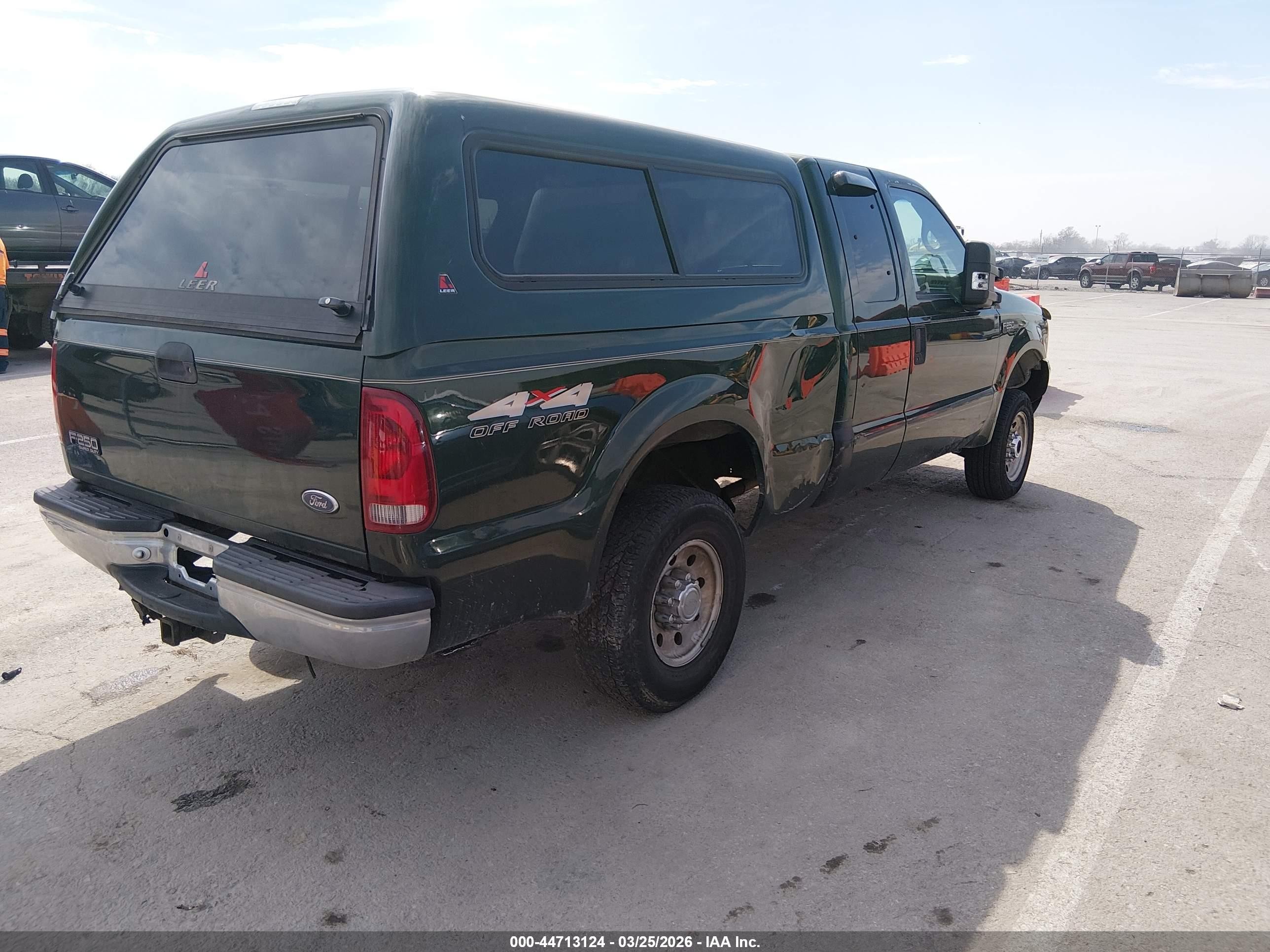 1999 Ford F-250 Lariat/xl/xlt Green vin: 1FTNX21S7XEC13845