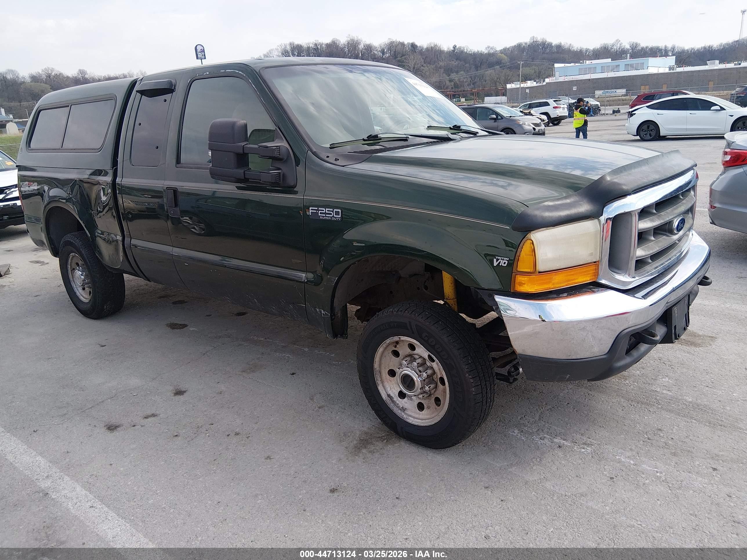 1999 Ford F-250 Lariat/xl/xlt Green vin: 1FTNX21S7XEC13845
