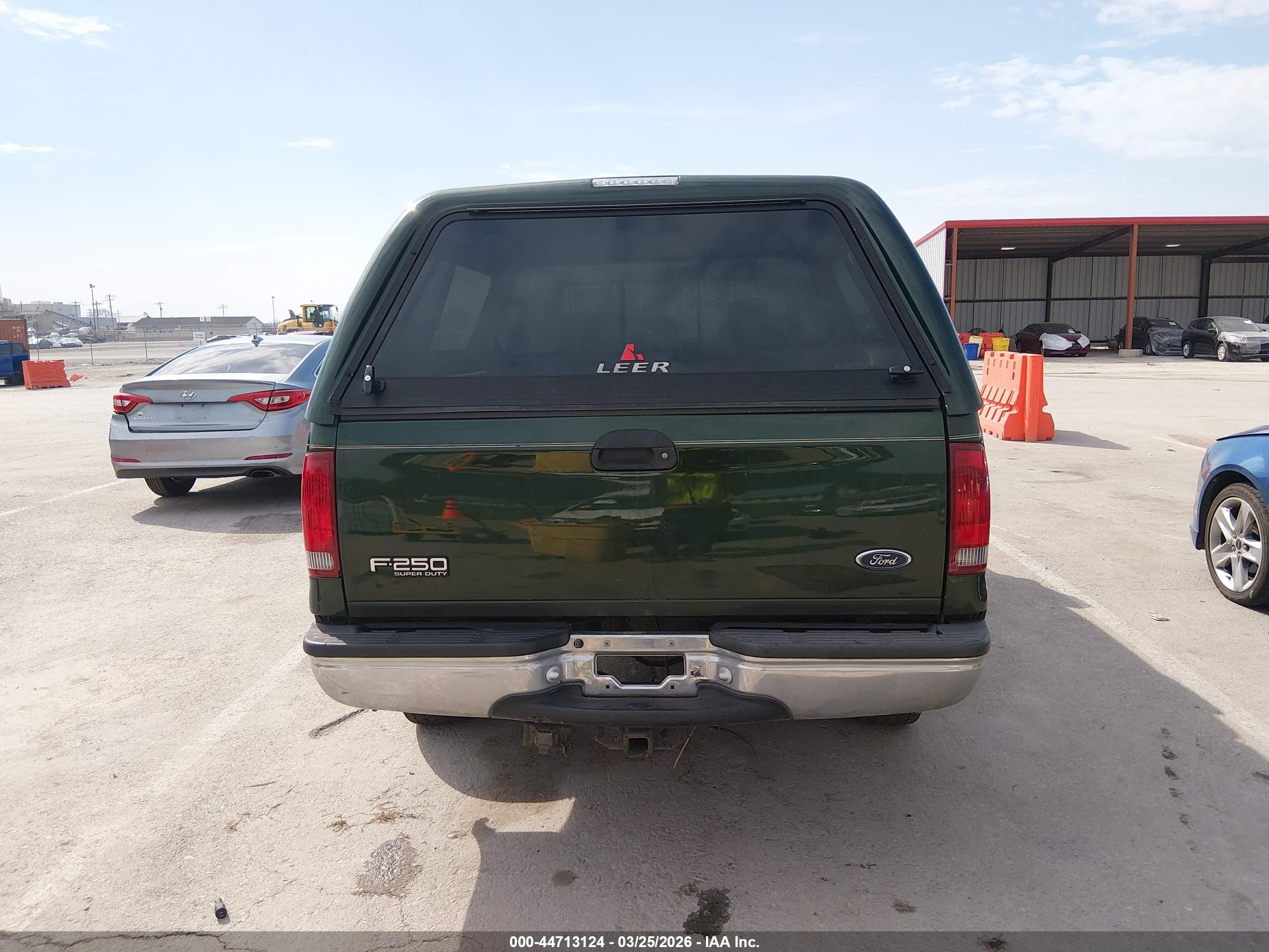 1999 Ford F-250 Lariat/xl/xlt Green vin: 1FTNX21S7XEC13845