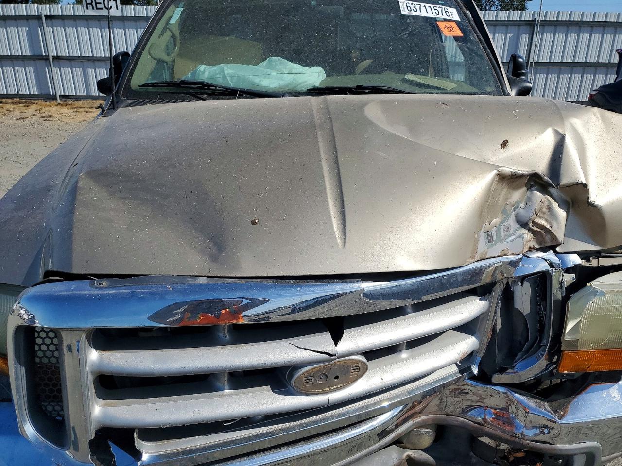 2001 Ford F250 Super Duty Tan vin: 1FTNX21S91ED61356