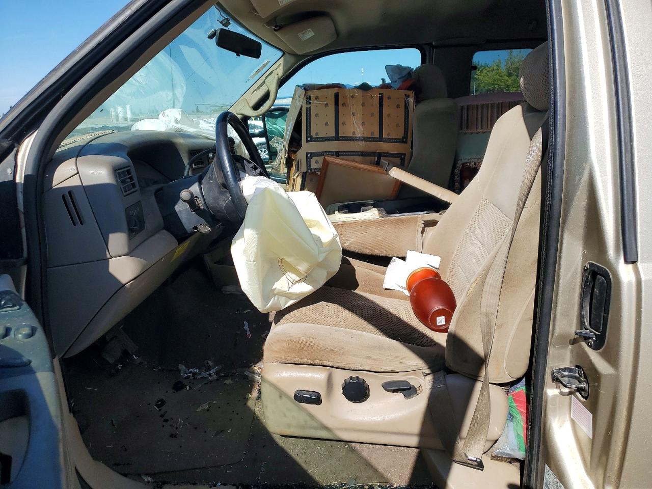 2001 Ford F250 Super Duty Tan vin: 1FTNX21S91ED61356