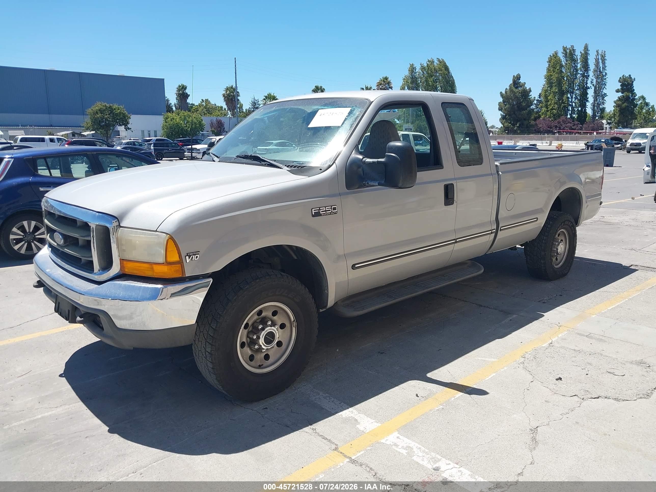 1999 Ford F-250 Lariat/xl/xlt Silver vin: 1FTNX21S9XED03319