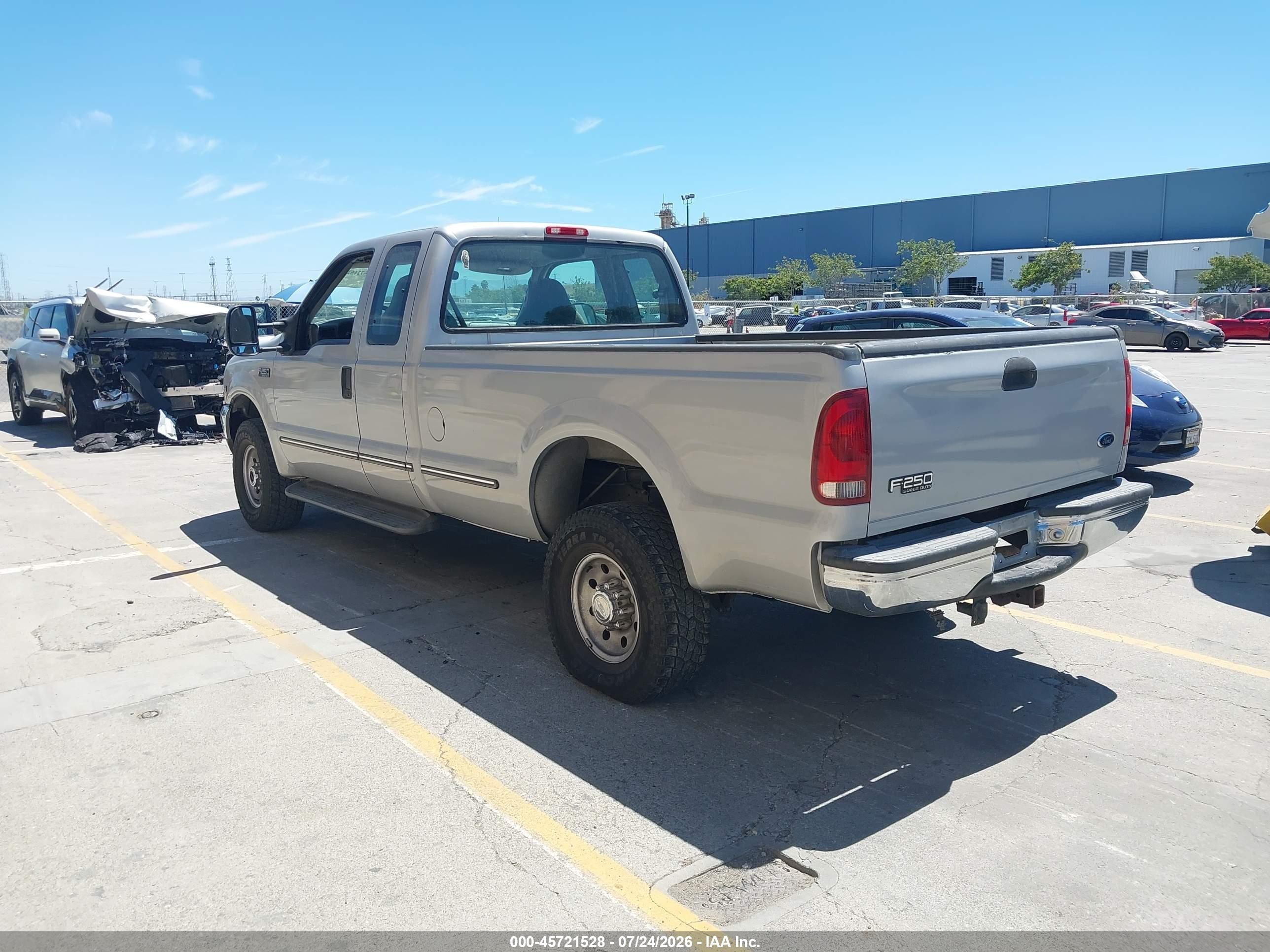 1999 Ford F-250 Lariat/xl/xlt Silver vin: 1FTNX21S9XED03319