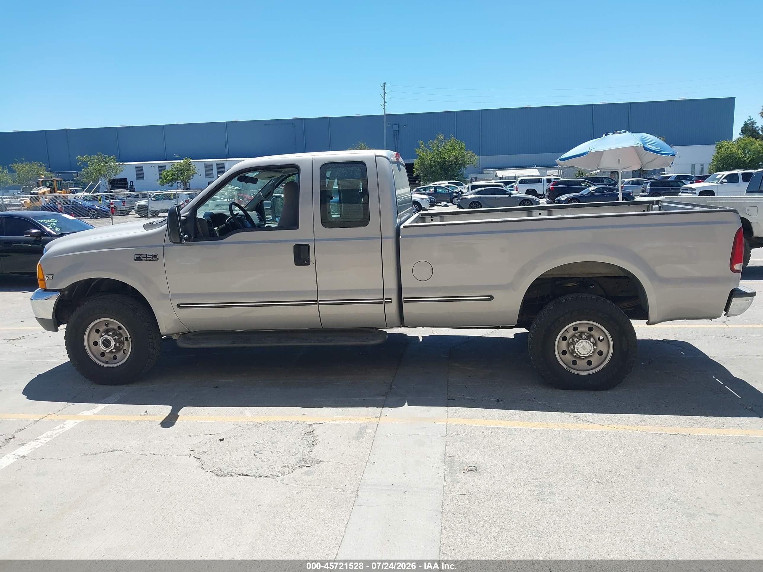 1999 Ford F-250 Lariat/xl/xlt Silver vin: 1FTNX21S9XED03319