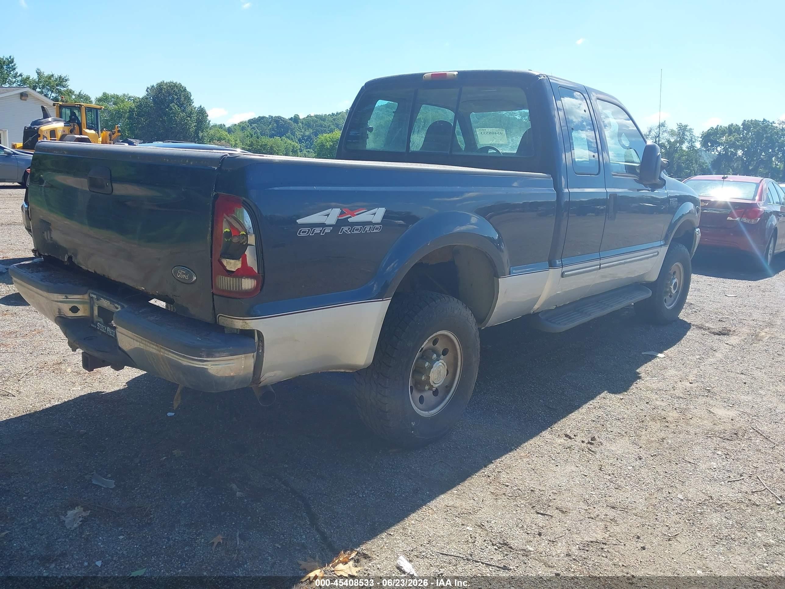 1999 Ford F-250 Lariat/xl/xlt Blue vin: 1FTNX21SXXEE07964