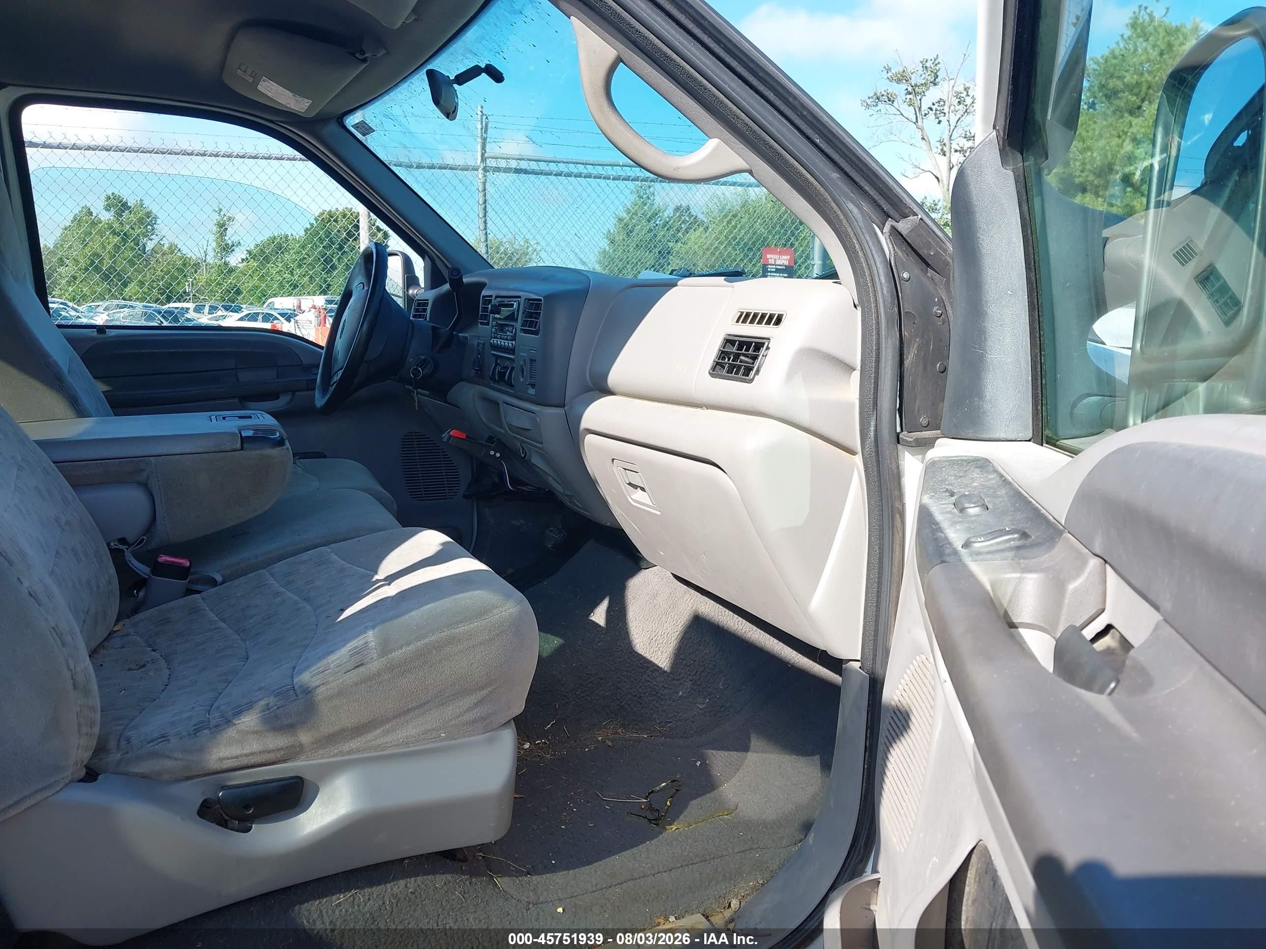 2000 Ford F-250 Lariat/xl/xlt White vin: 1FTNX21SXYEC74267