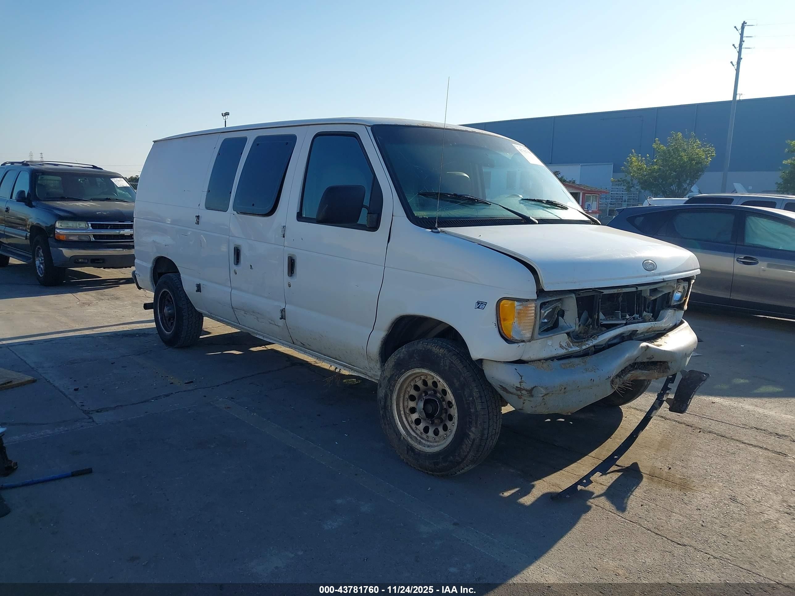 1998 Ford E-250 Commercial/recreational White vin: 1FTPE24L5WHB75421