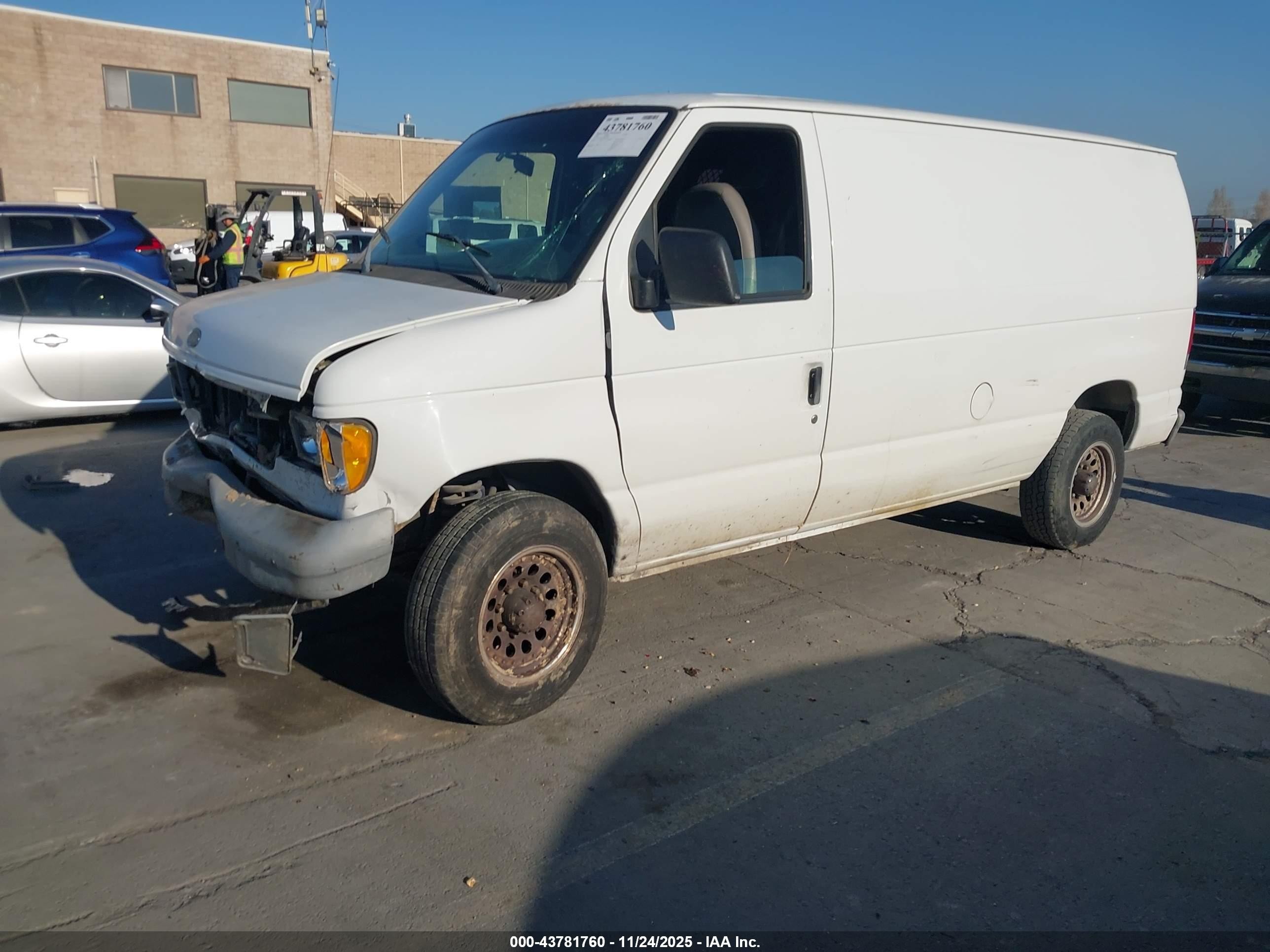 1998 Ford E-250 Commercial/recreational White vin: 1FTPE24L5WHB75421