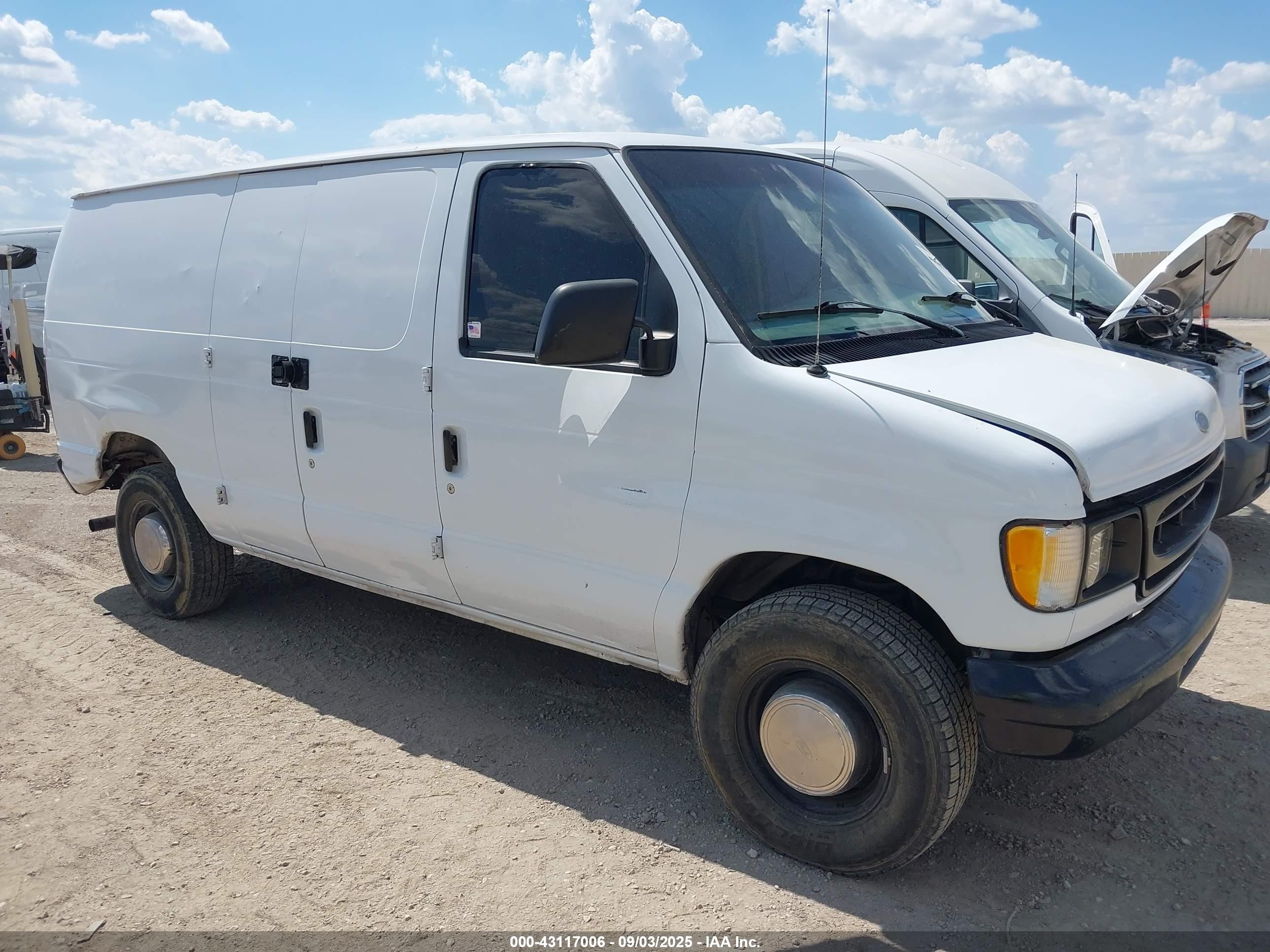 1998 Ford E-250 Commercial/recreational White vin: 1FTPE24L8WHA60666