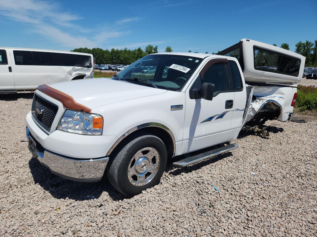 2005 Ford F150 White vin: 1FTPF12505NA10890
