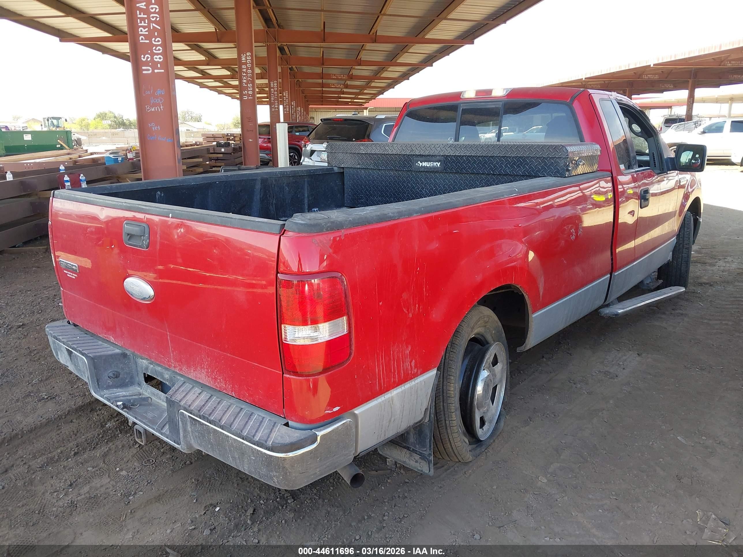 2006 Ford F-150 Xl/xlt Red vin: 1FTPF12536NA55257