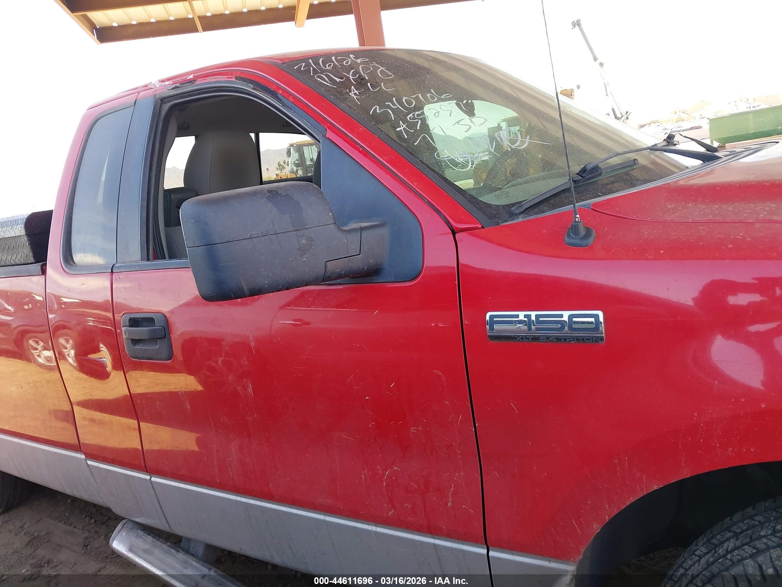 2006 Ford F-150 Xl/xlt Red vin: 1FTPF12536NA55257