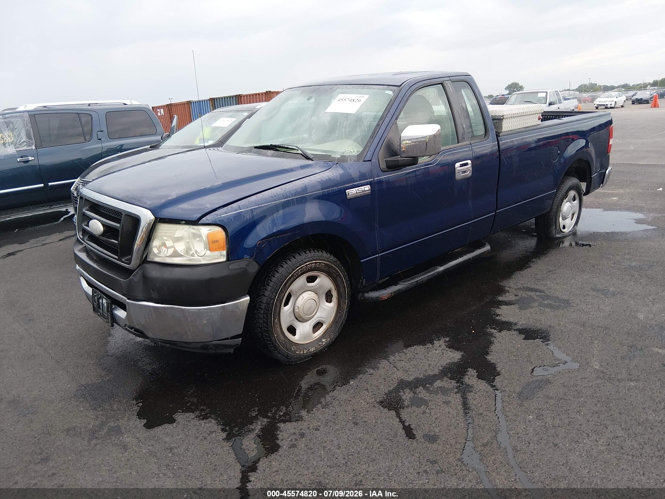 2008 Ford F-150 Fx2/xl/xlt Blue vin: 1FTPF12598KF06261
