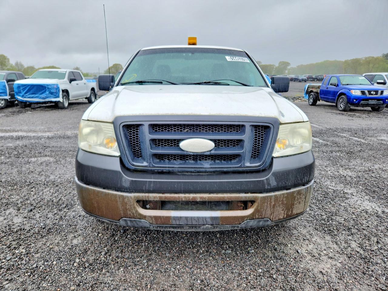 2007 Ford F150 White vin: 1FTPF12V47KC40209
