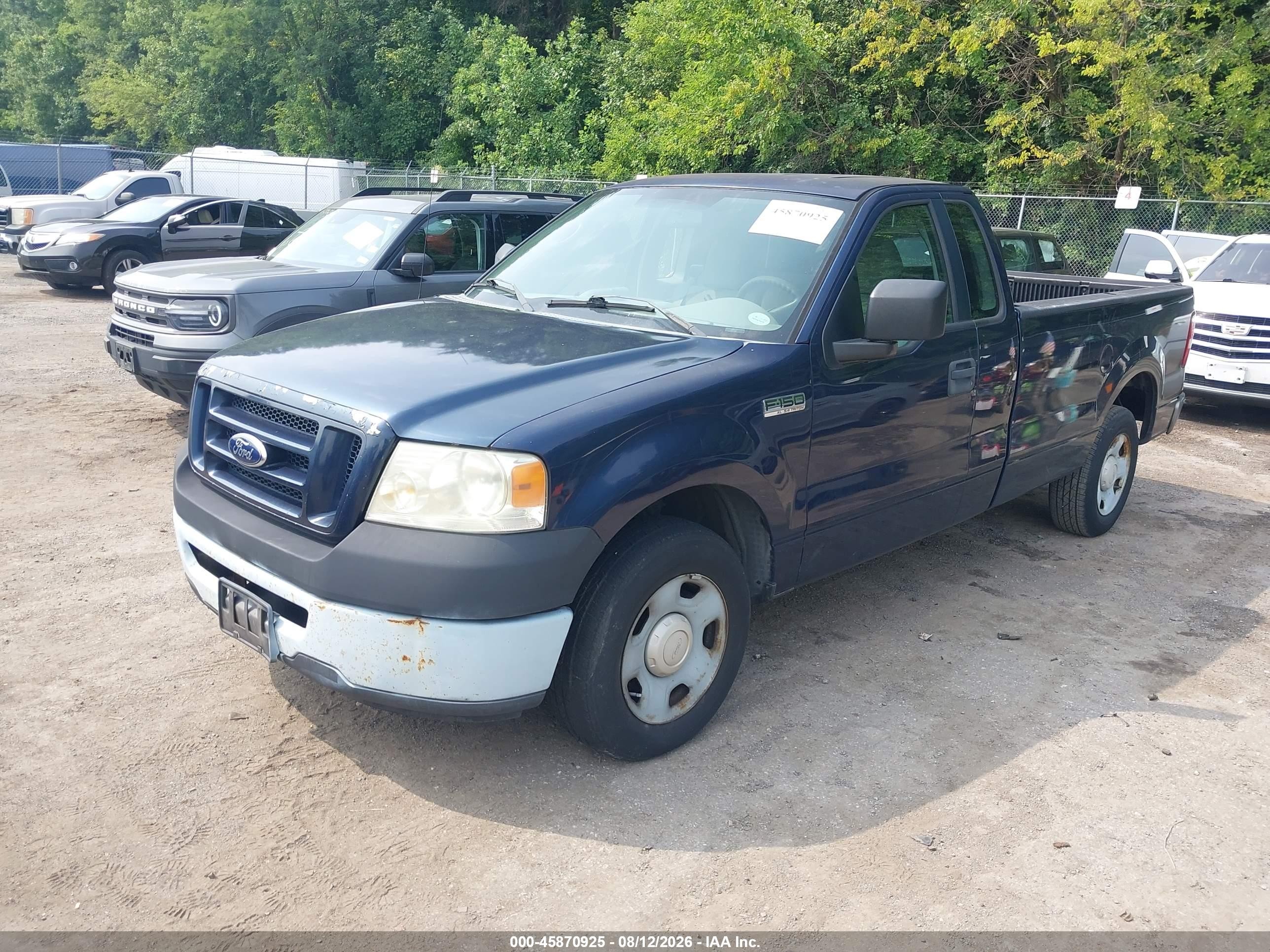 2006 Ford F-150 Xl/xlt Blue vin: 1FTPF12V56NB21405