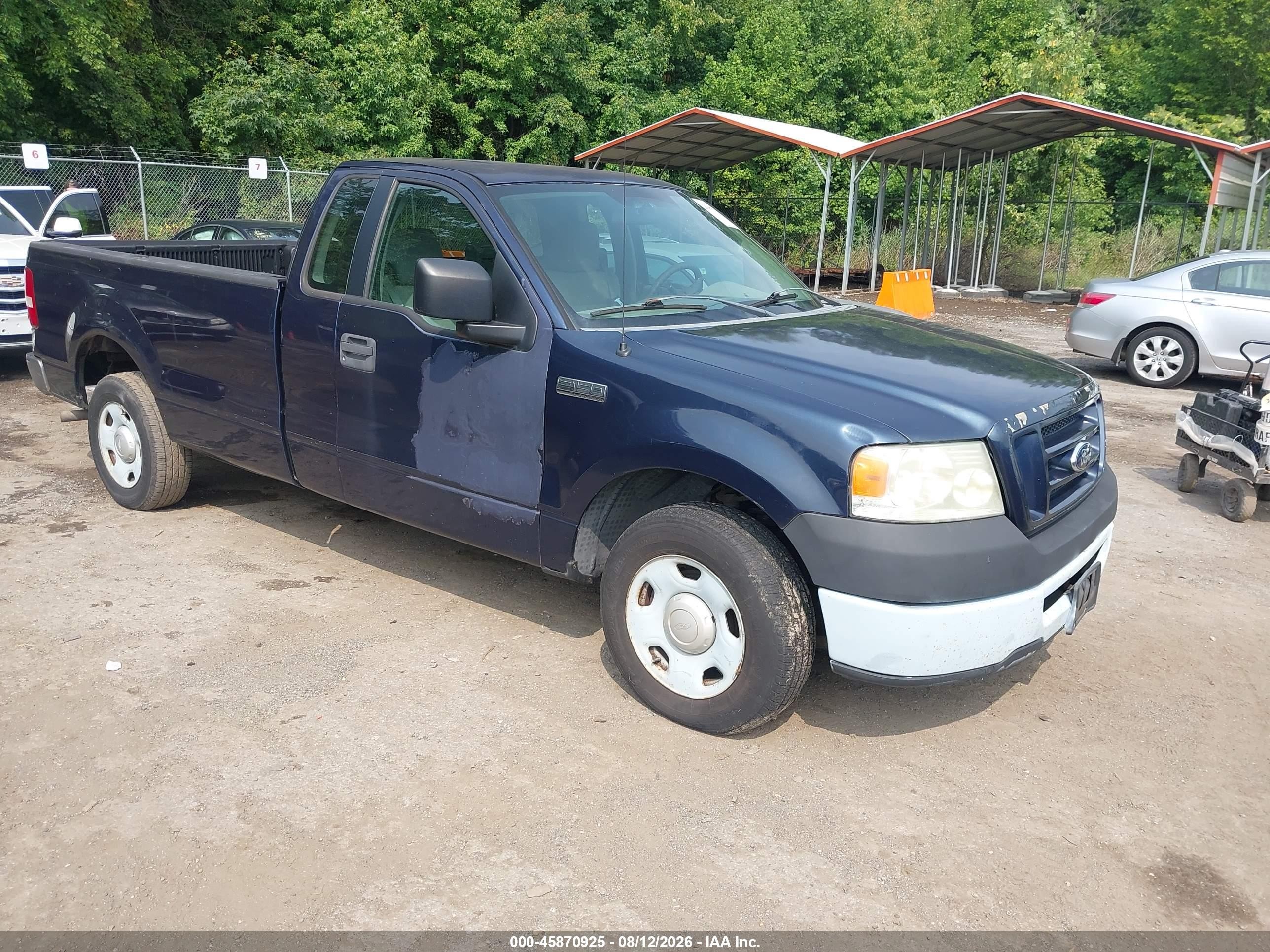 2006 Ford F-150 Xl/xlt Blue vin: 1FTPF12V56NB21405