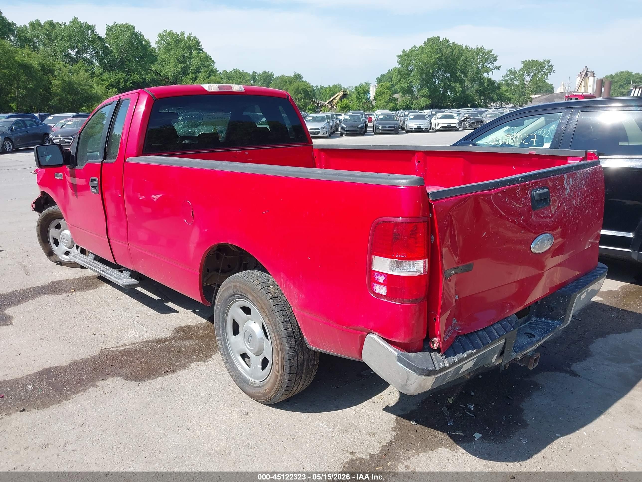 2007 Ford F-150 Xl/xlt Red vin: 1FTPF12V77NA41573