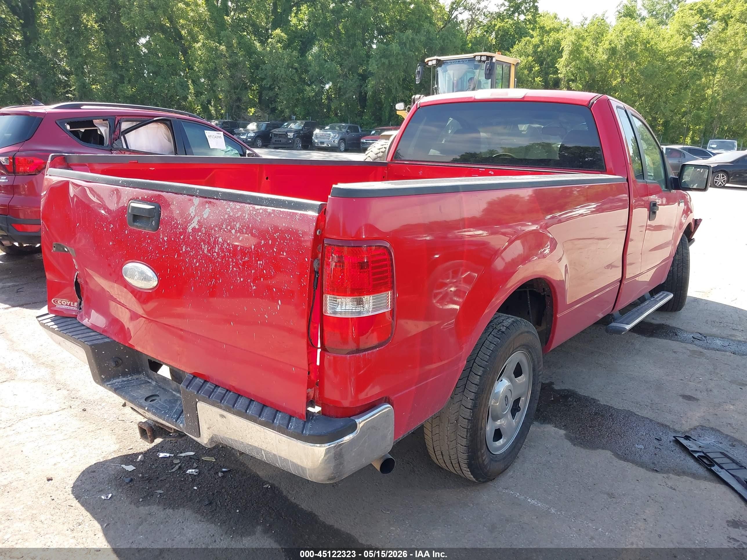 2007 Ford F-150 Xl/xlt Red vin: 1FTPF12V77NA41573
