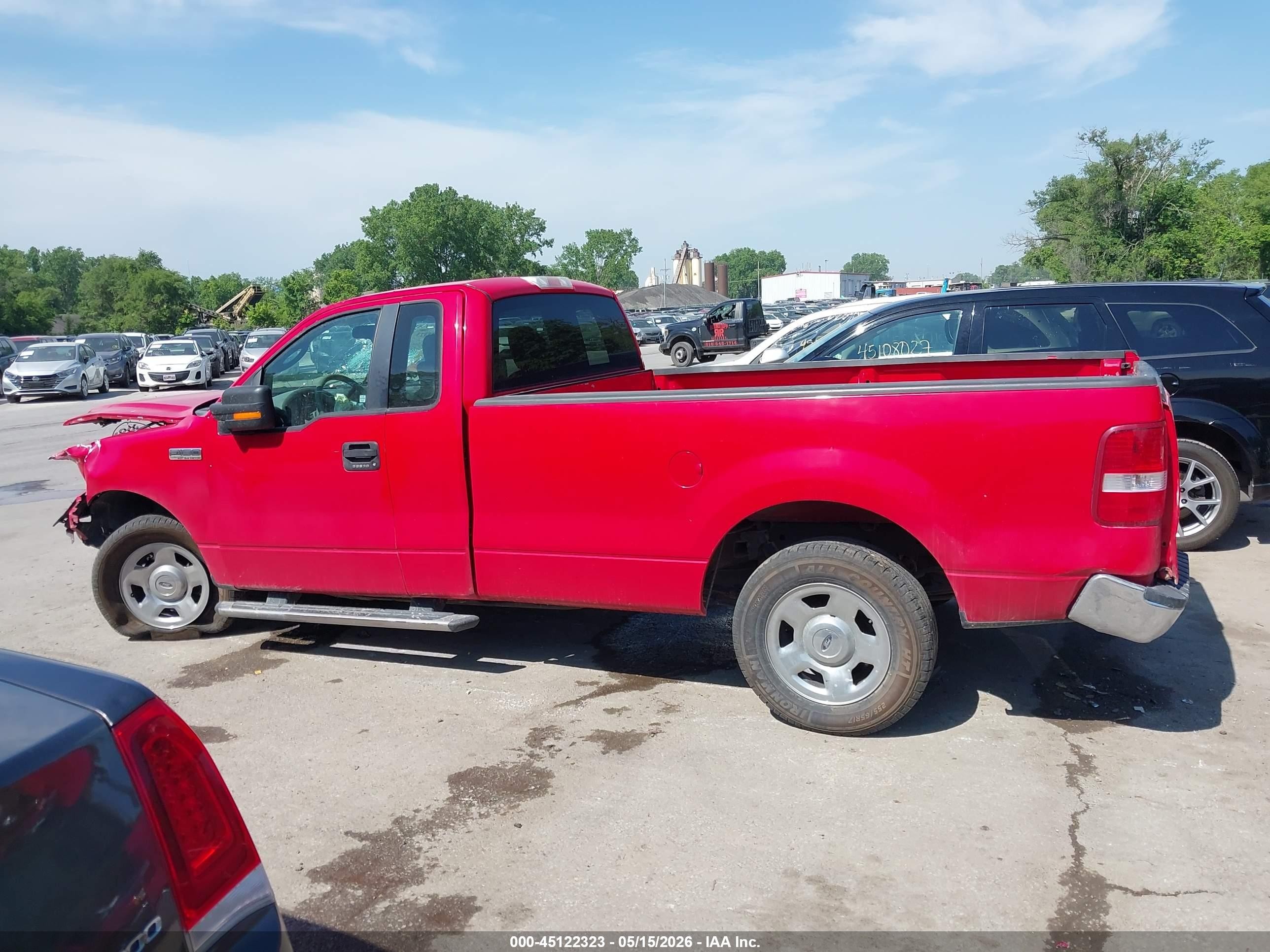 2007 Ford F-150 Xl/xlt Red vin: 1FTPF12V77NA41573