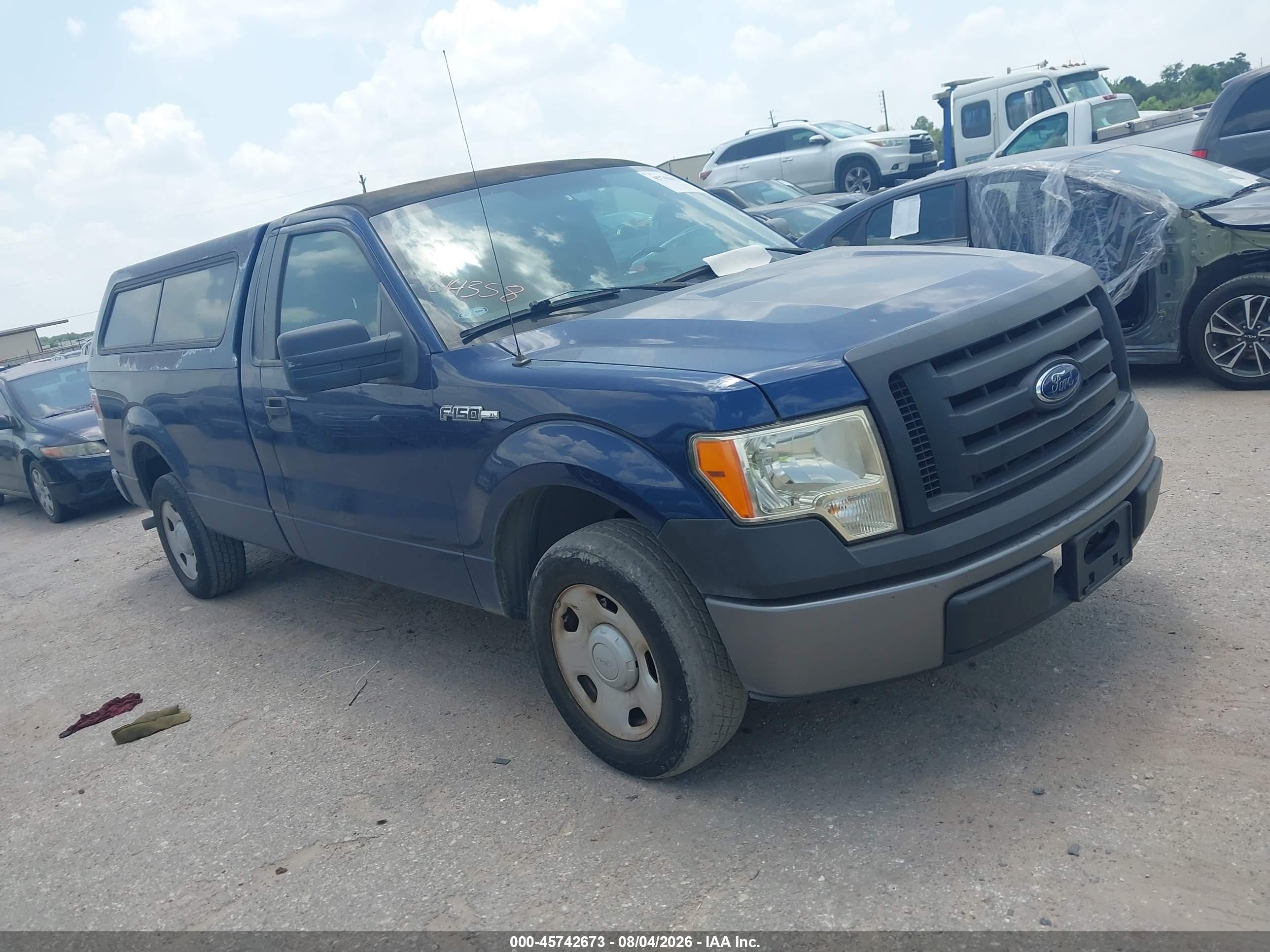 2009 Ford F-150 Xl/xl W/midbox Prep/xlt/xlt W/midbox Prep Blue vin: 1FTPF12V89KC14358