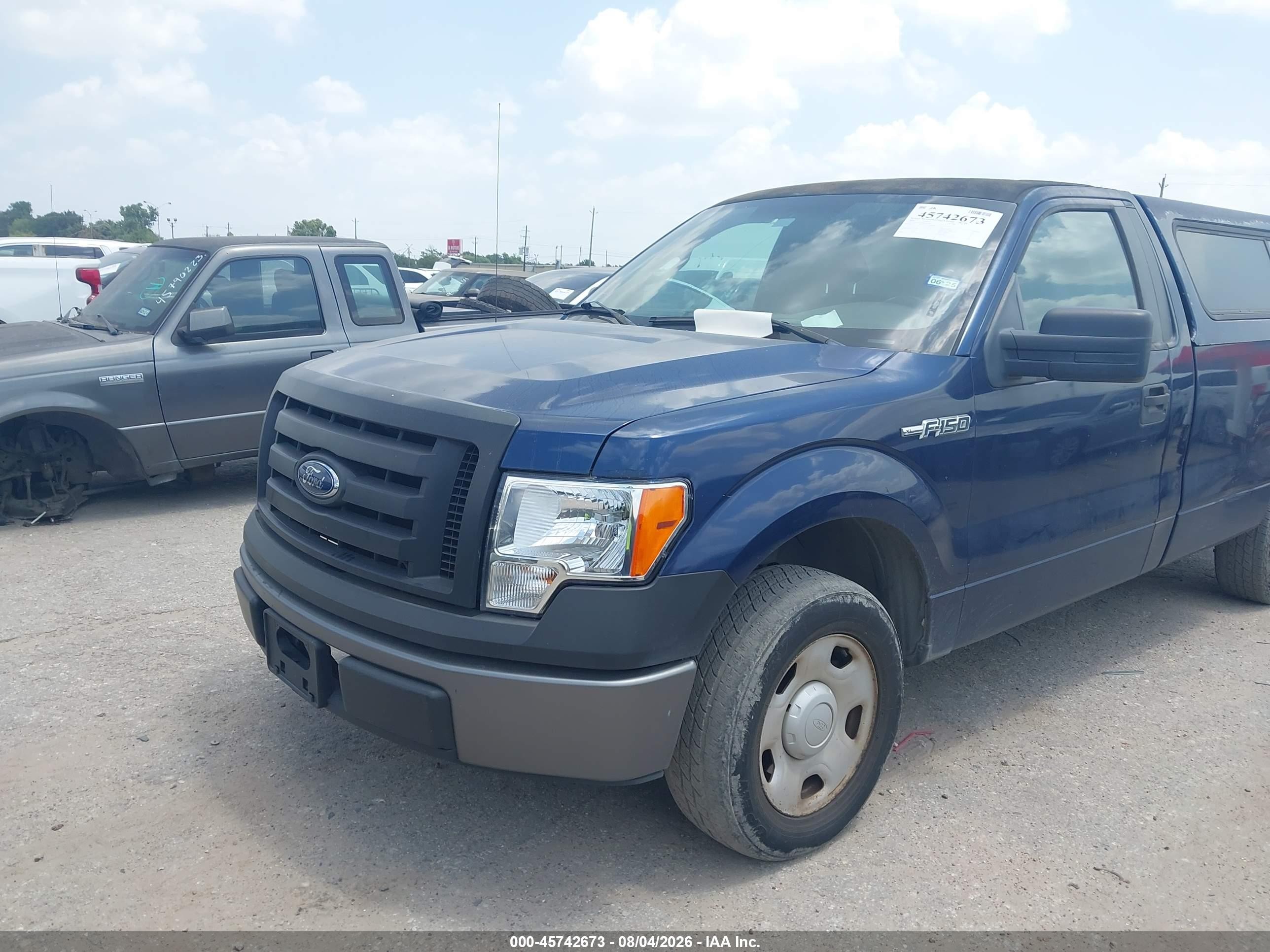 2009 Ford F-150 Xl/xl W/midbox Prep/xlt/xlt W/midbox Prep Blue vin: 1FTPF12V89KC14358