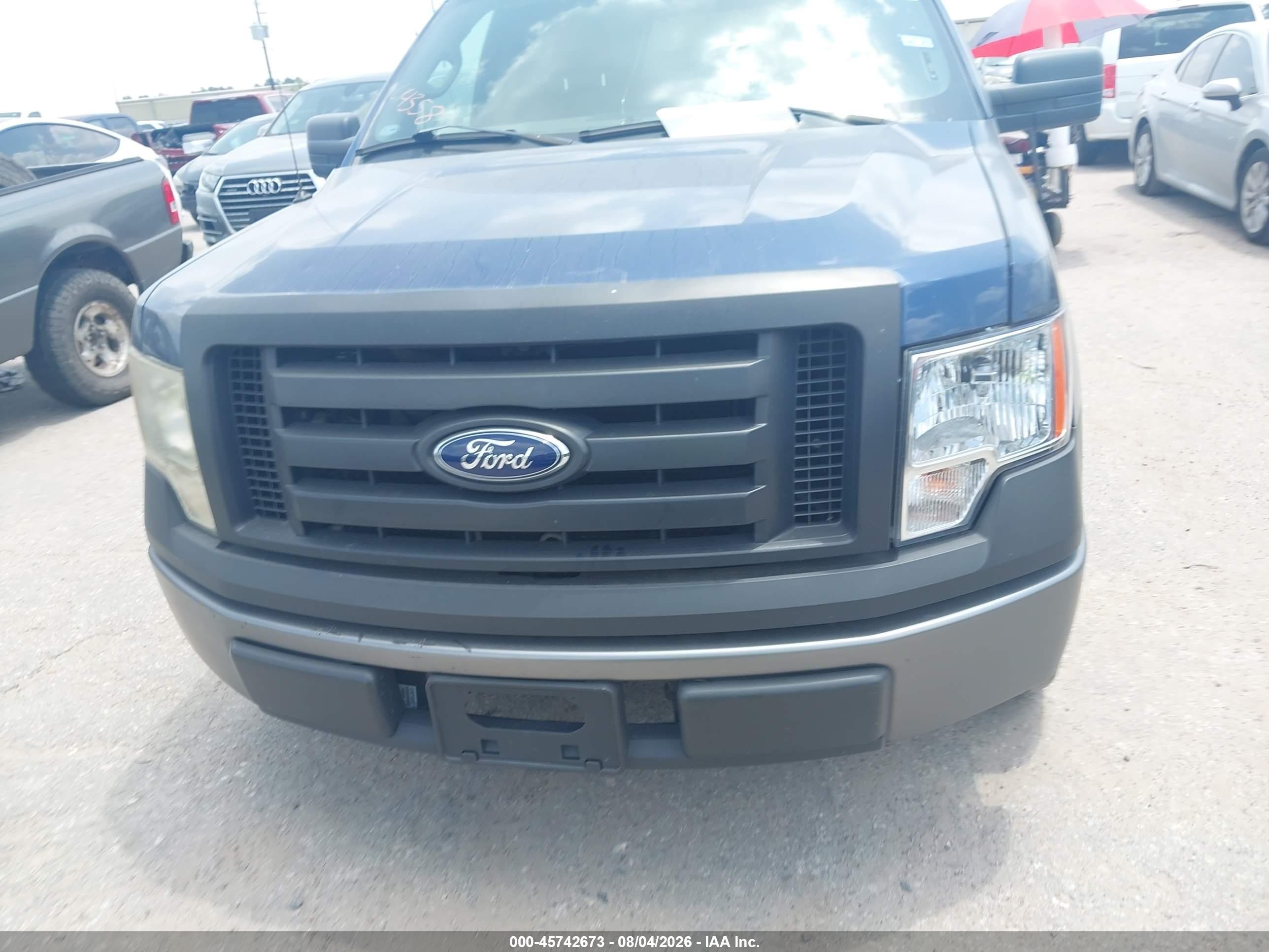 2009 Ford F-150 Xl/xl W/midbox Prep/xlt/xlt W/midbox Prep Blue vin: 1FTPF12V89KC14358