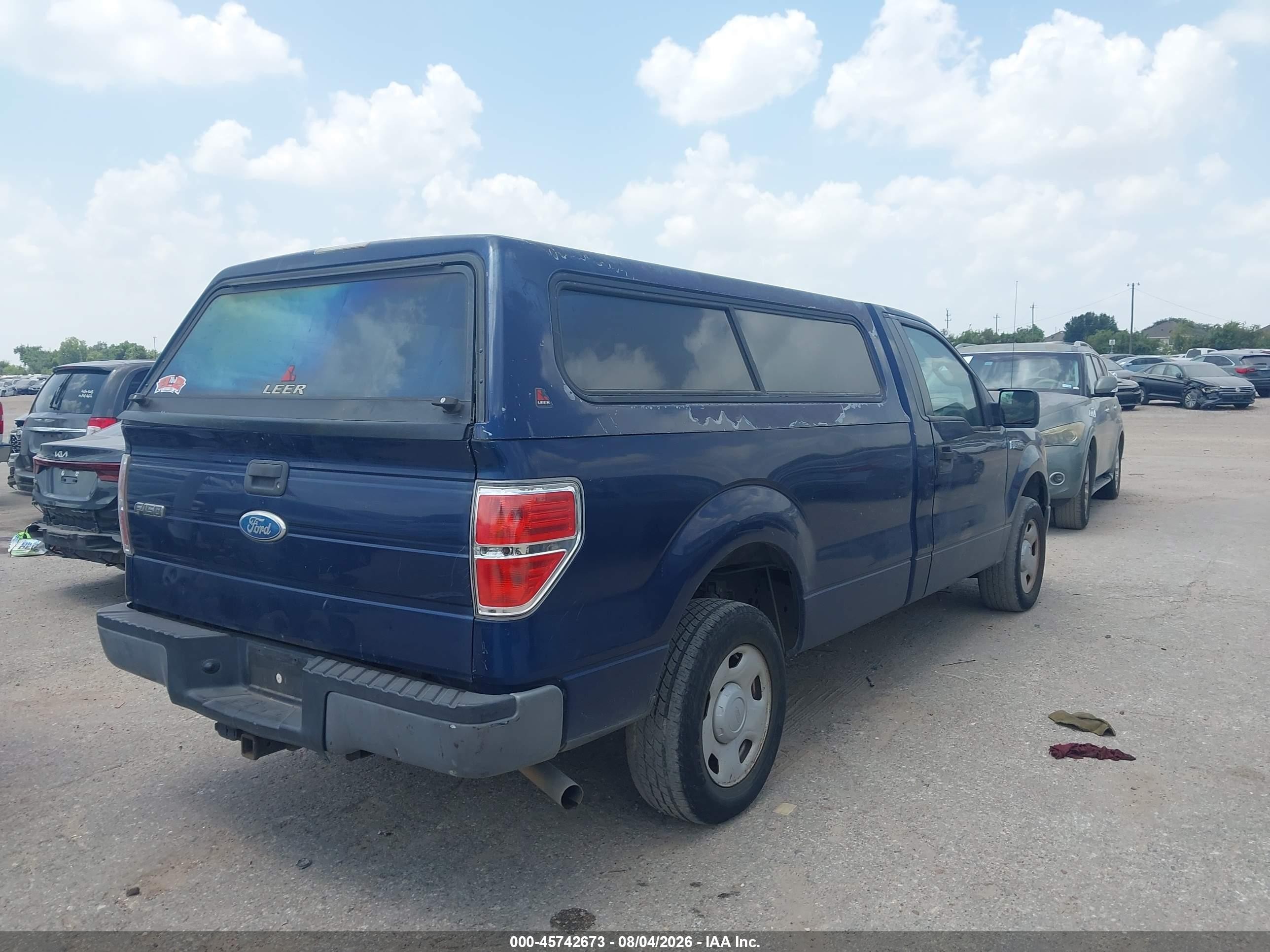 2009 Ford F-150 Xl/xl W/midbox Prep/xlt/xlt W/midbox Prep Blue vin: 1FTPF12V89KC14358