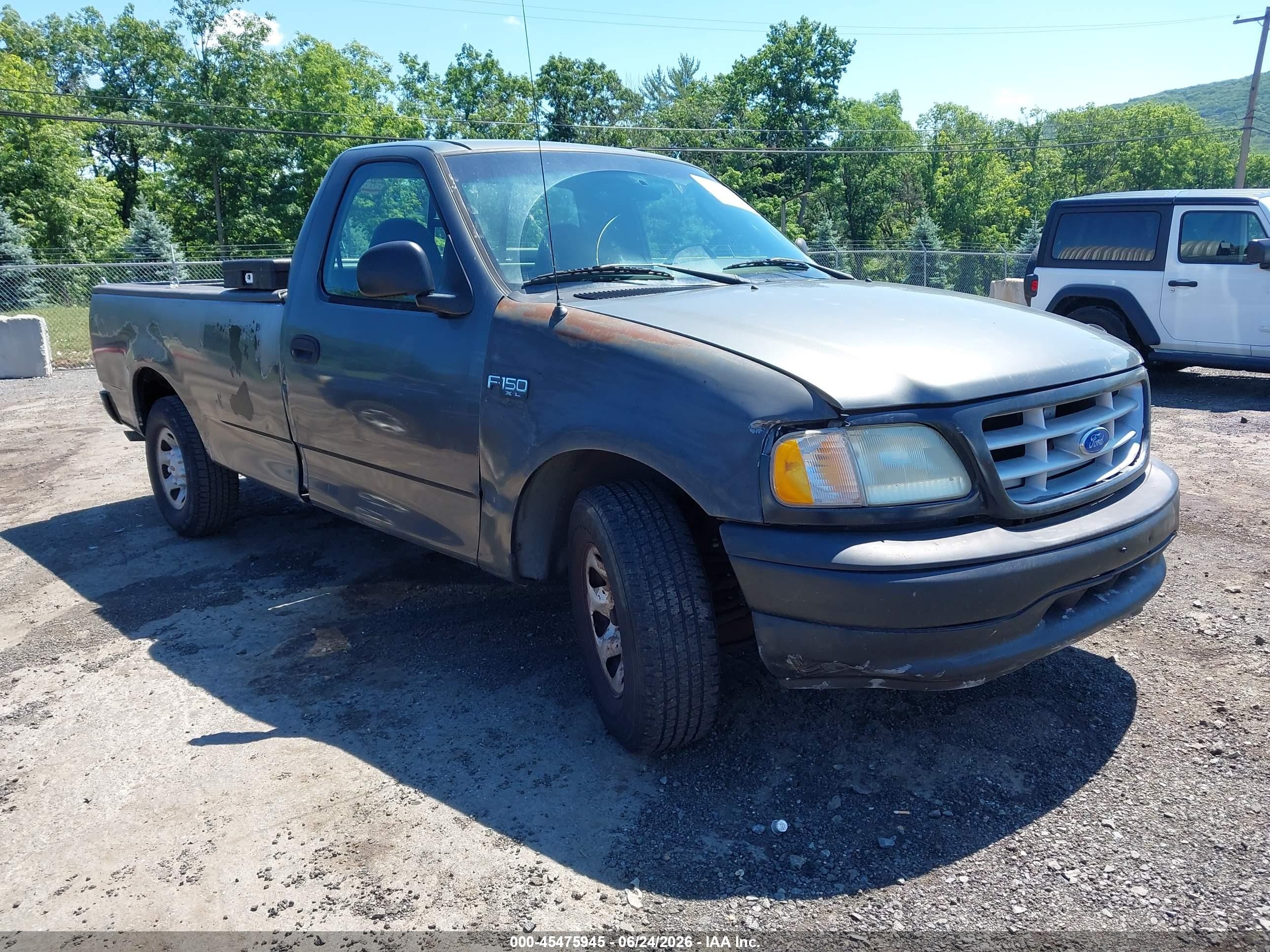 2002 Ford F-150 Xl/xlt Gray vin: 1FTPF17L12NB87659