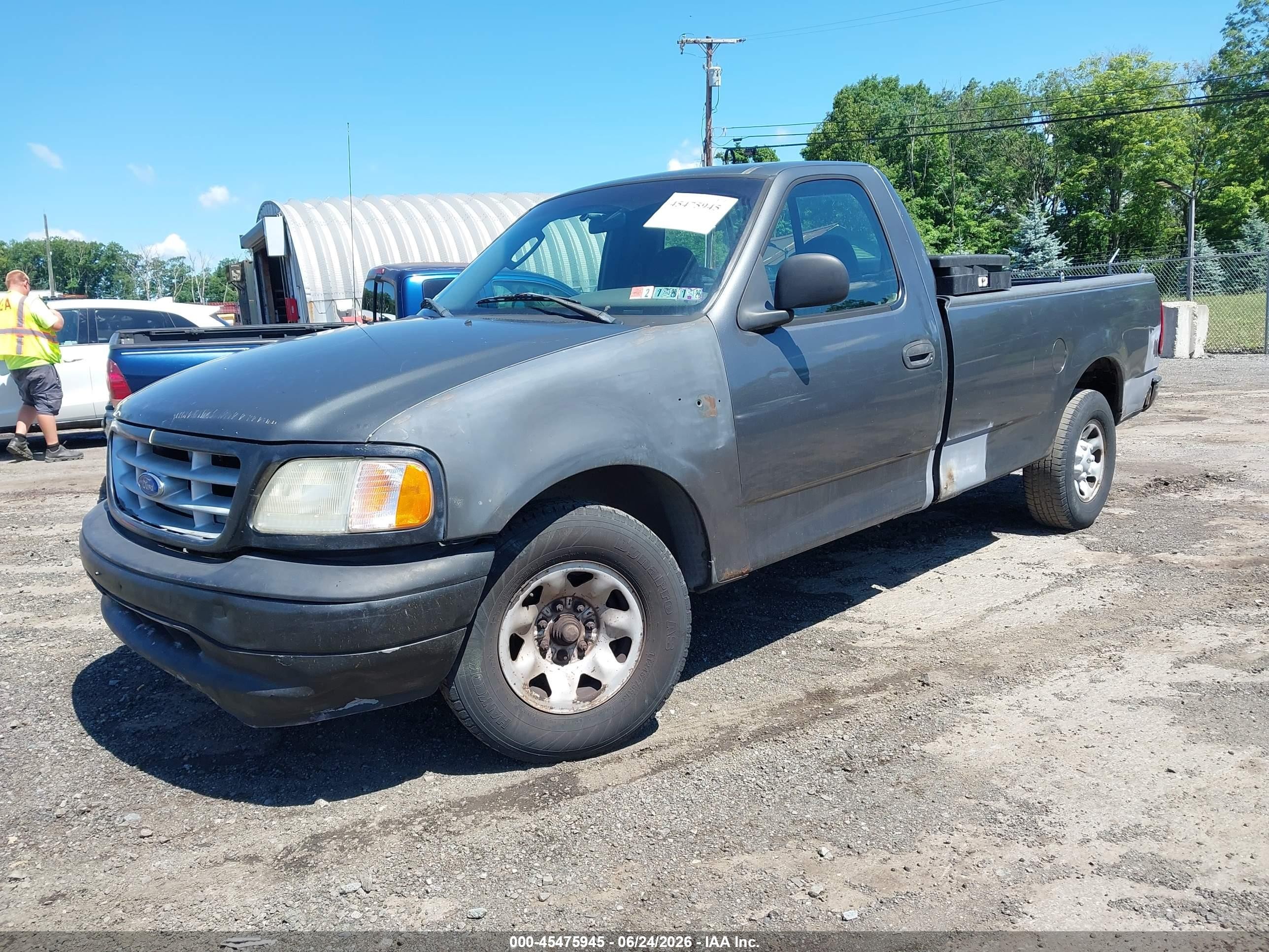 2002 Ford F-150 Xl/xlt Gray vin: 1FTPF17L12NB87659