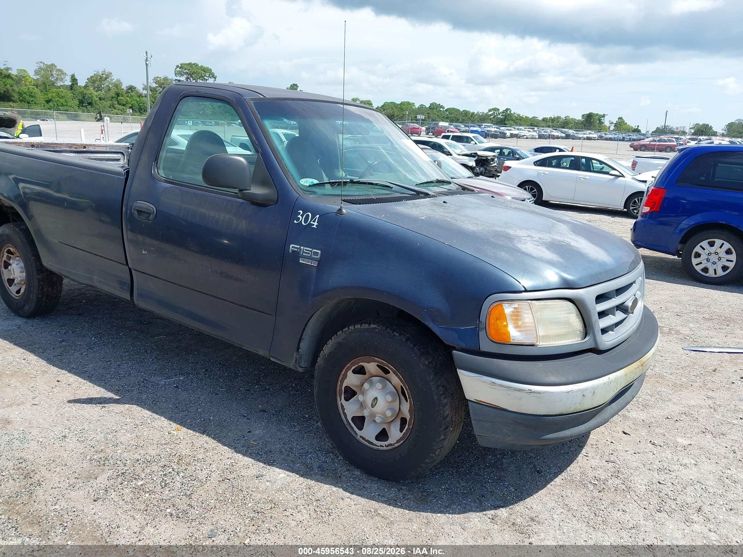 2000 Ford F-150 Work Series/xl/xlt Blue vin: 1FTPF17L2YNA89216