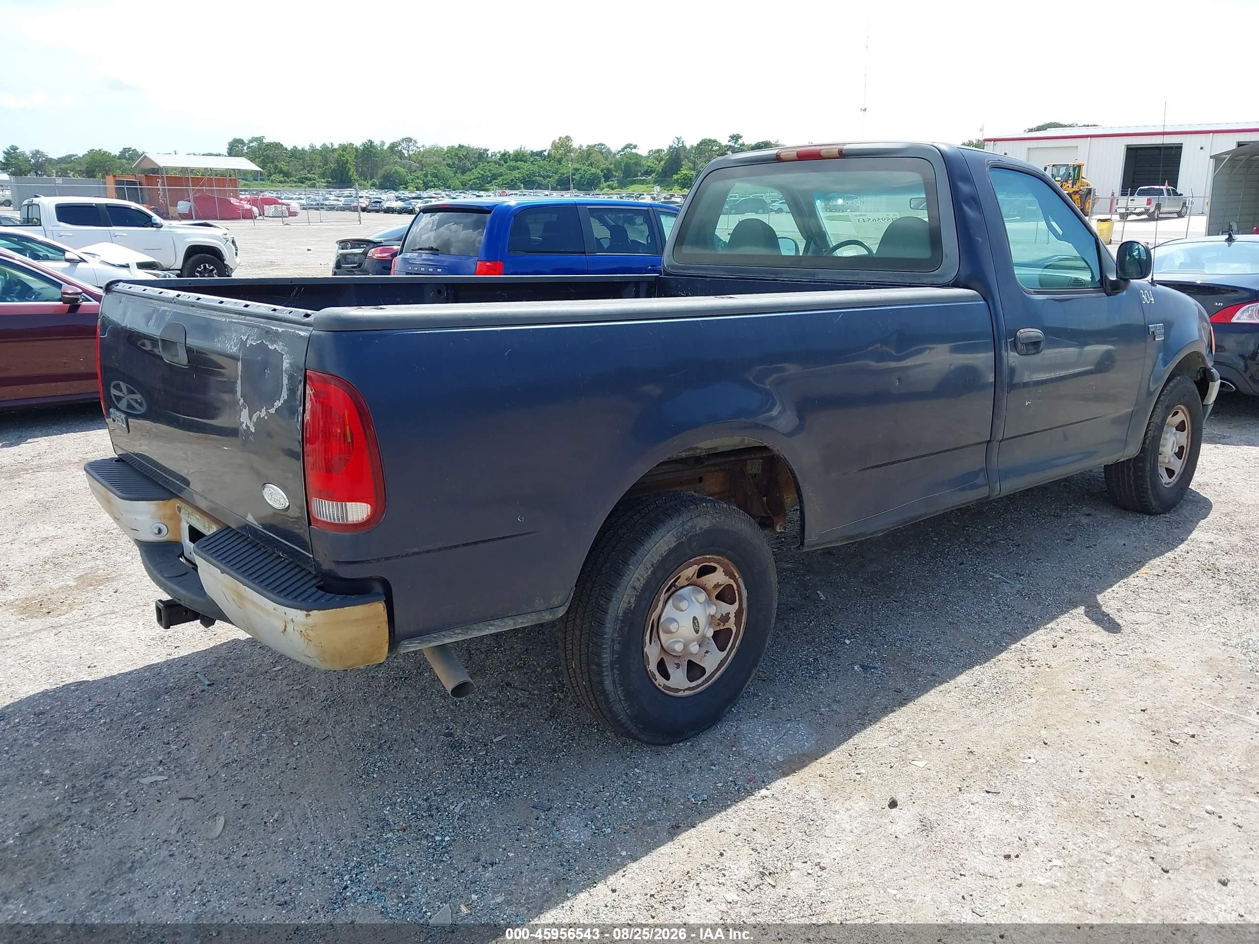 2000 Ford F-150 Work Series/xl/xlt Blue vin: 1FTPF17L2YNA89216
