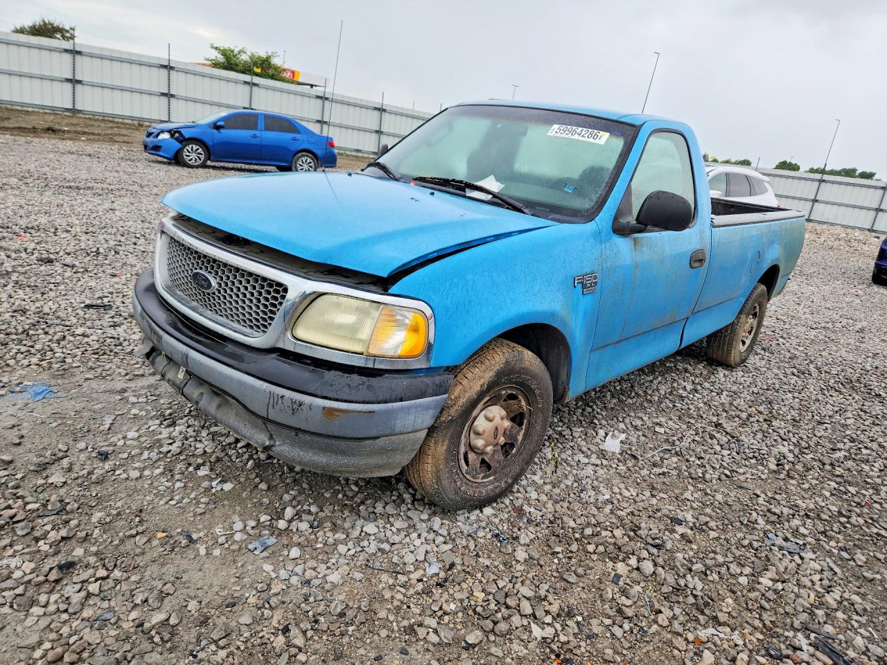 2002 Ford F150 Blue vin: 1FTPF17L92NB43750