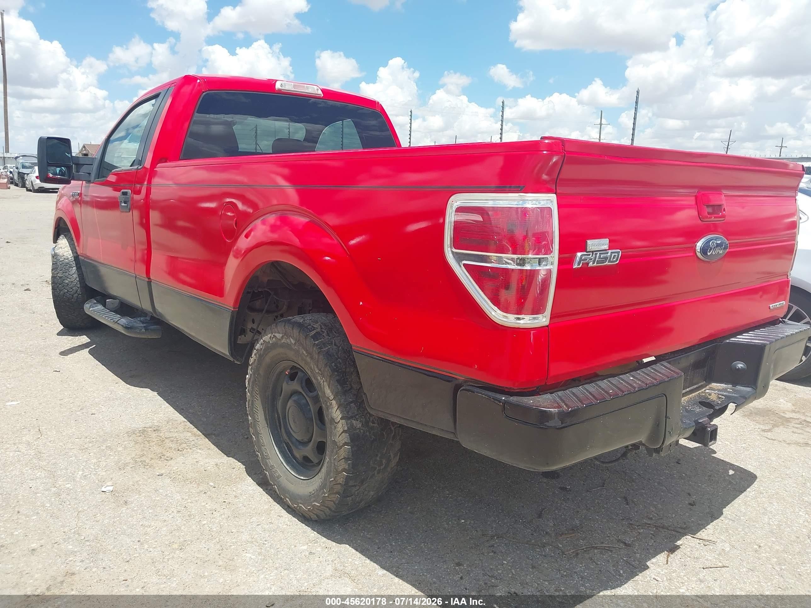 2011 Ford F-150 Xl W/hd Payload Pkg Красный vin: 1FTPF1CF5BKD95433