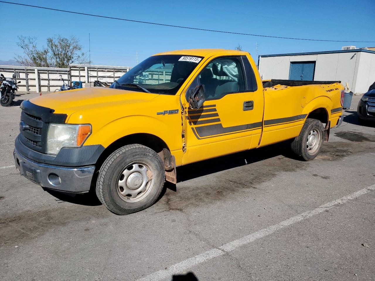 2013 Ford F150 Yellow vin: 1FTPF1CF5DKF06923