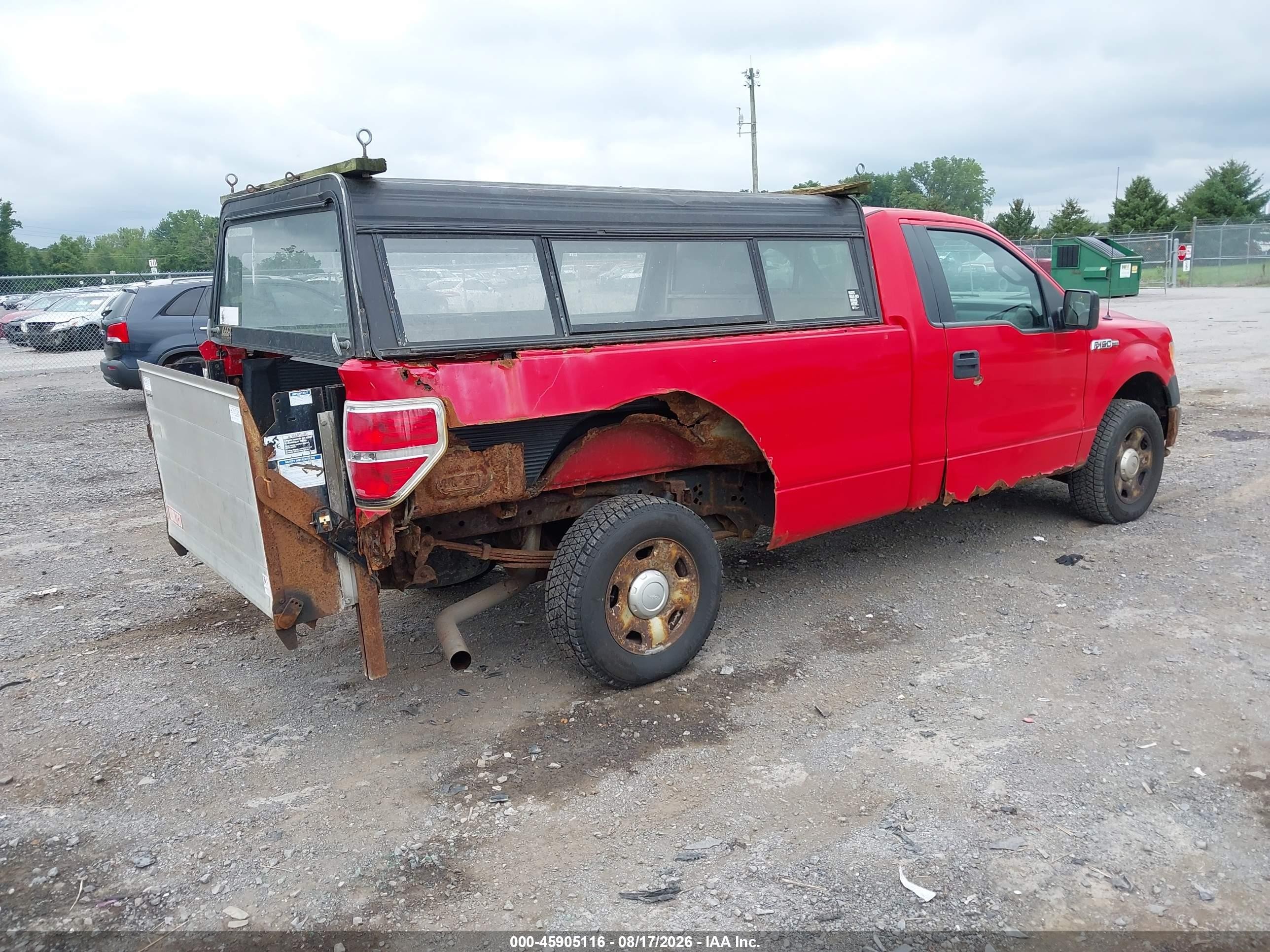 2013 Ford F-150 Xl W/hd Payload Pkg Red vin: 1FTPF1CF8DKE57412